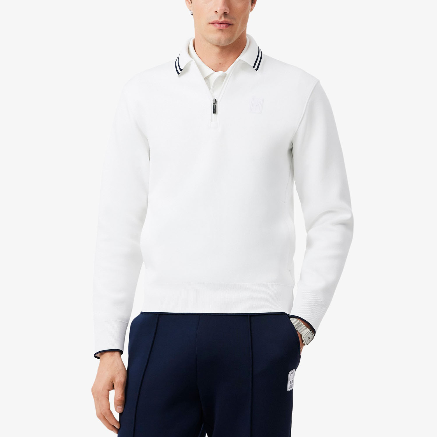 Lacoste Ultra Dry Heritage Felpa - Blanc