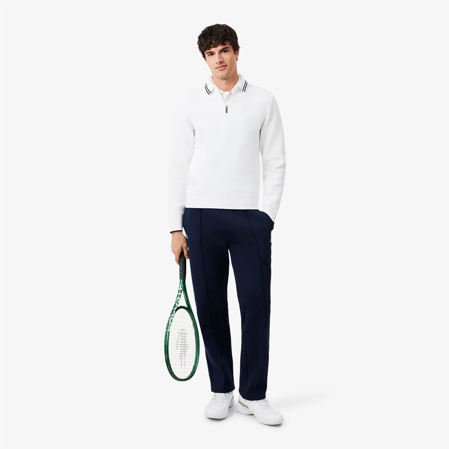 Lacoste Ultra Dry Heritage Felpa - Blanc