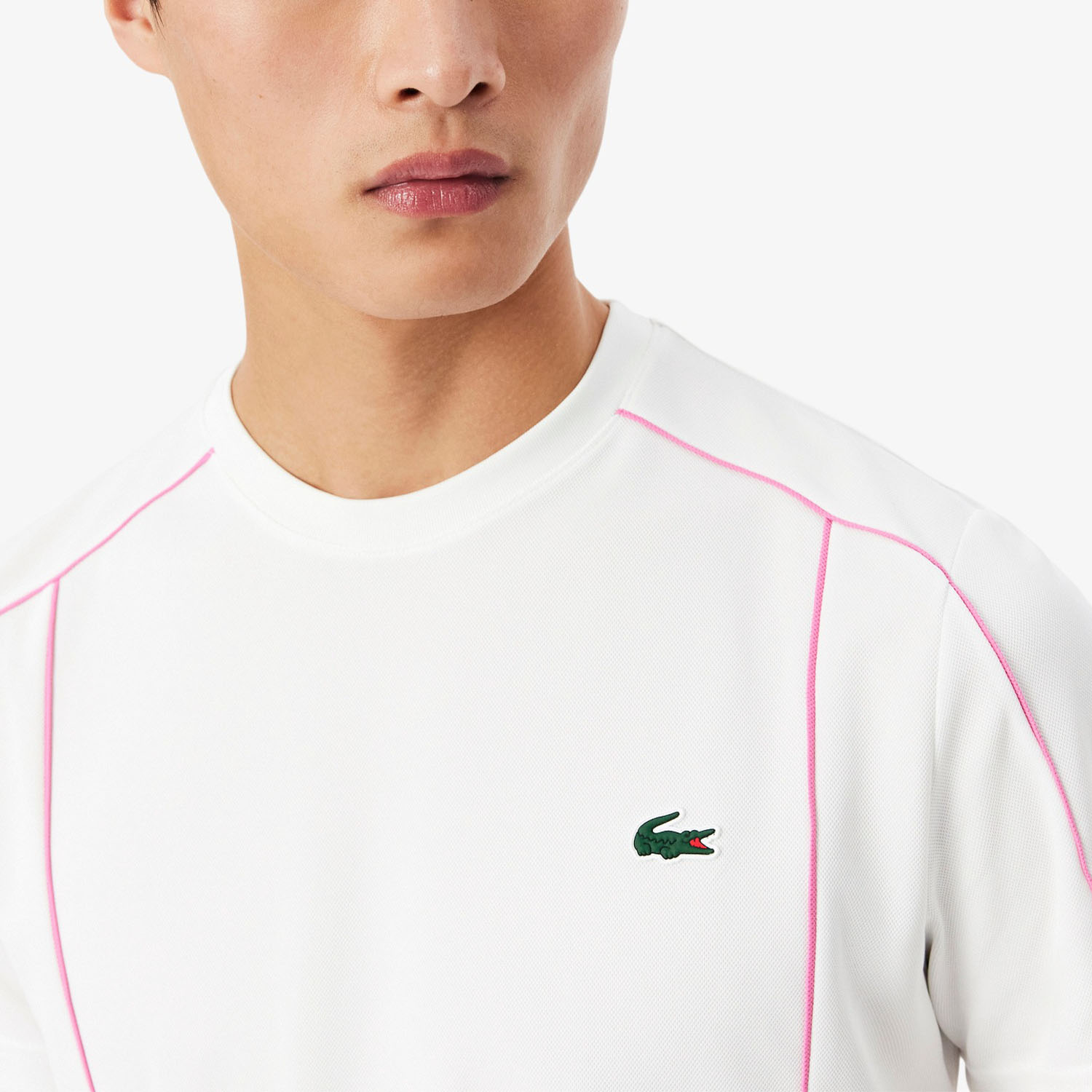 Lacoste Ultra Dry Pique Maglietta - Blanc