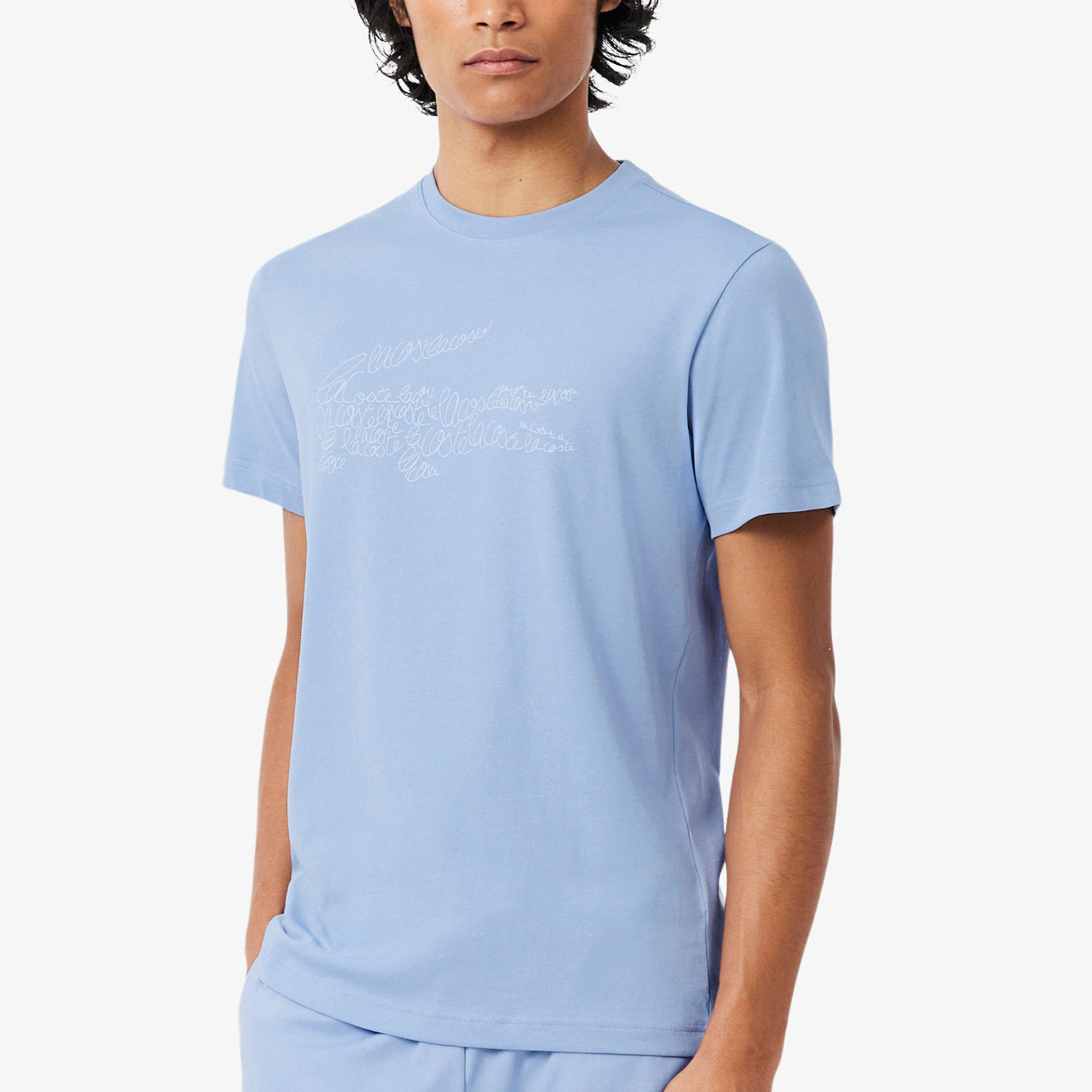 Lacoste Ultra Dry Graphic Camiseta - Bleu Clair