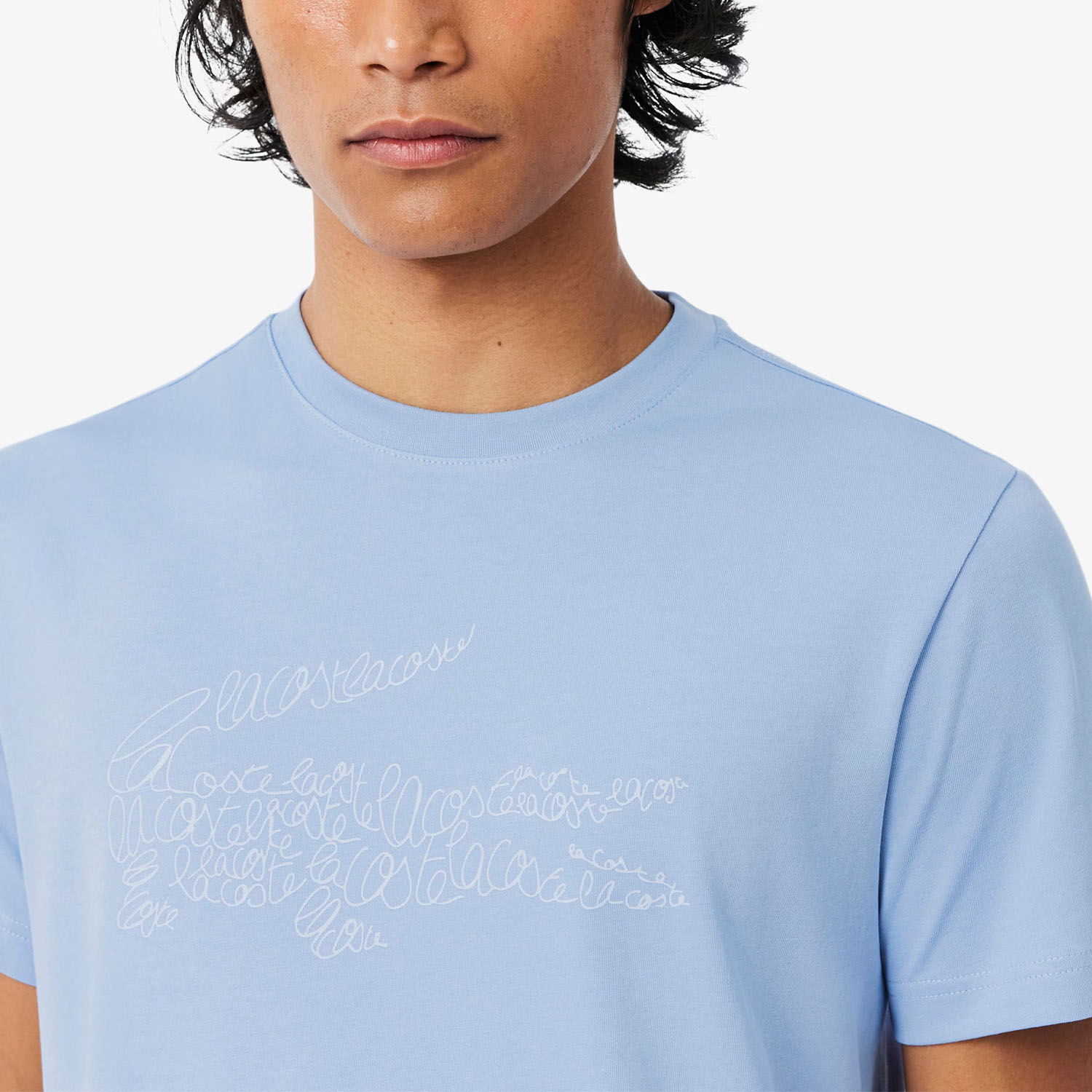 Lacoste Ultra Dry Graphic Camiseta - Bleu Clair