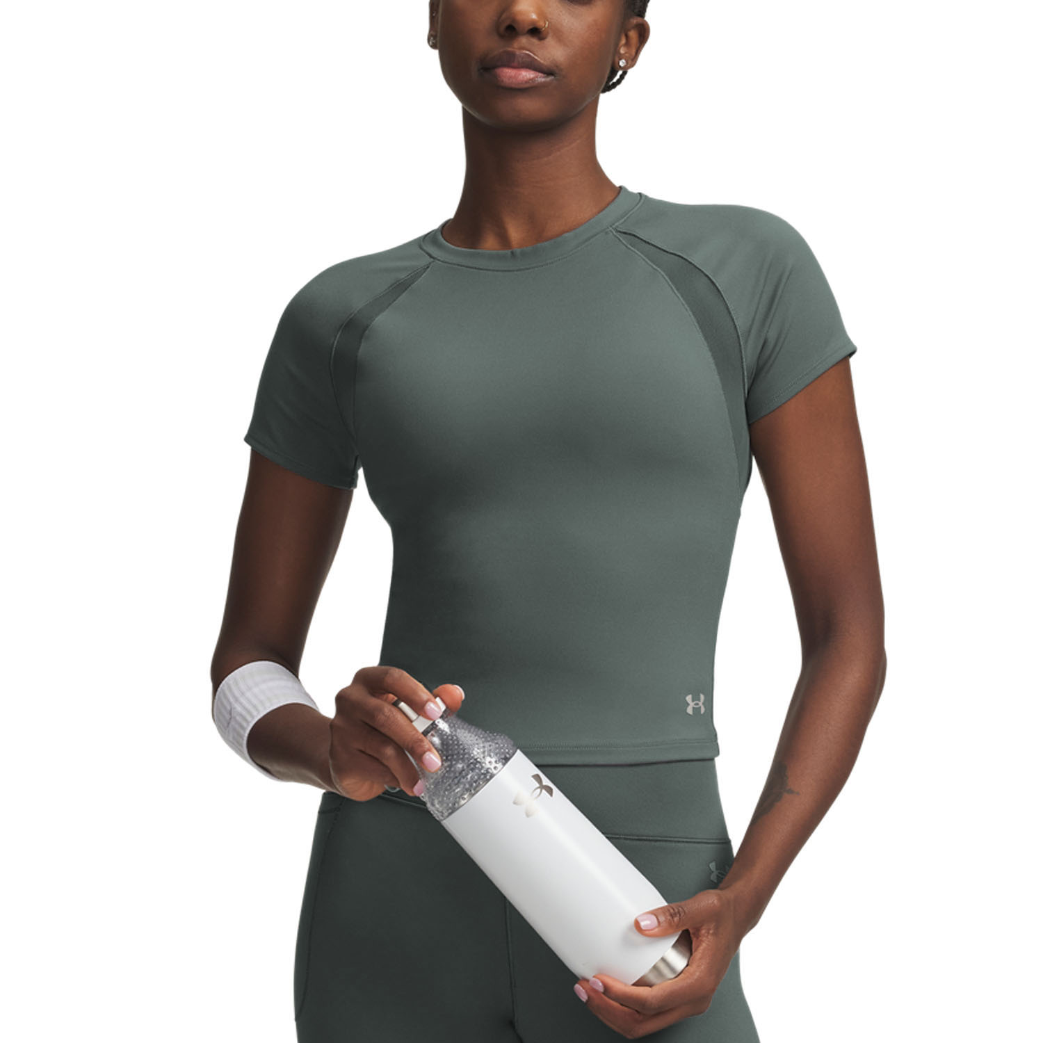 Under Armour Motion Mesh T-Shirt - Clay Green/Titanium