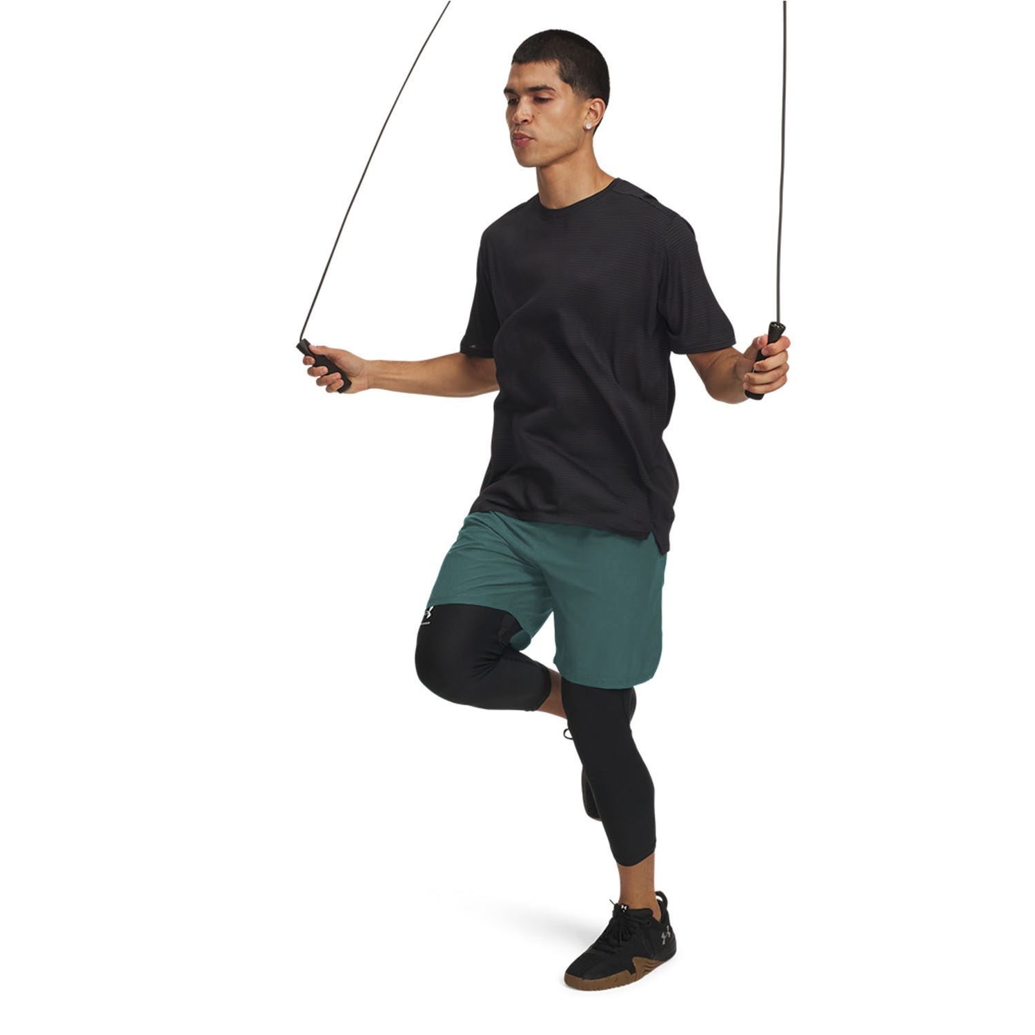Under Armour Woven Split 9in Shorts - Rack Green/Black