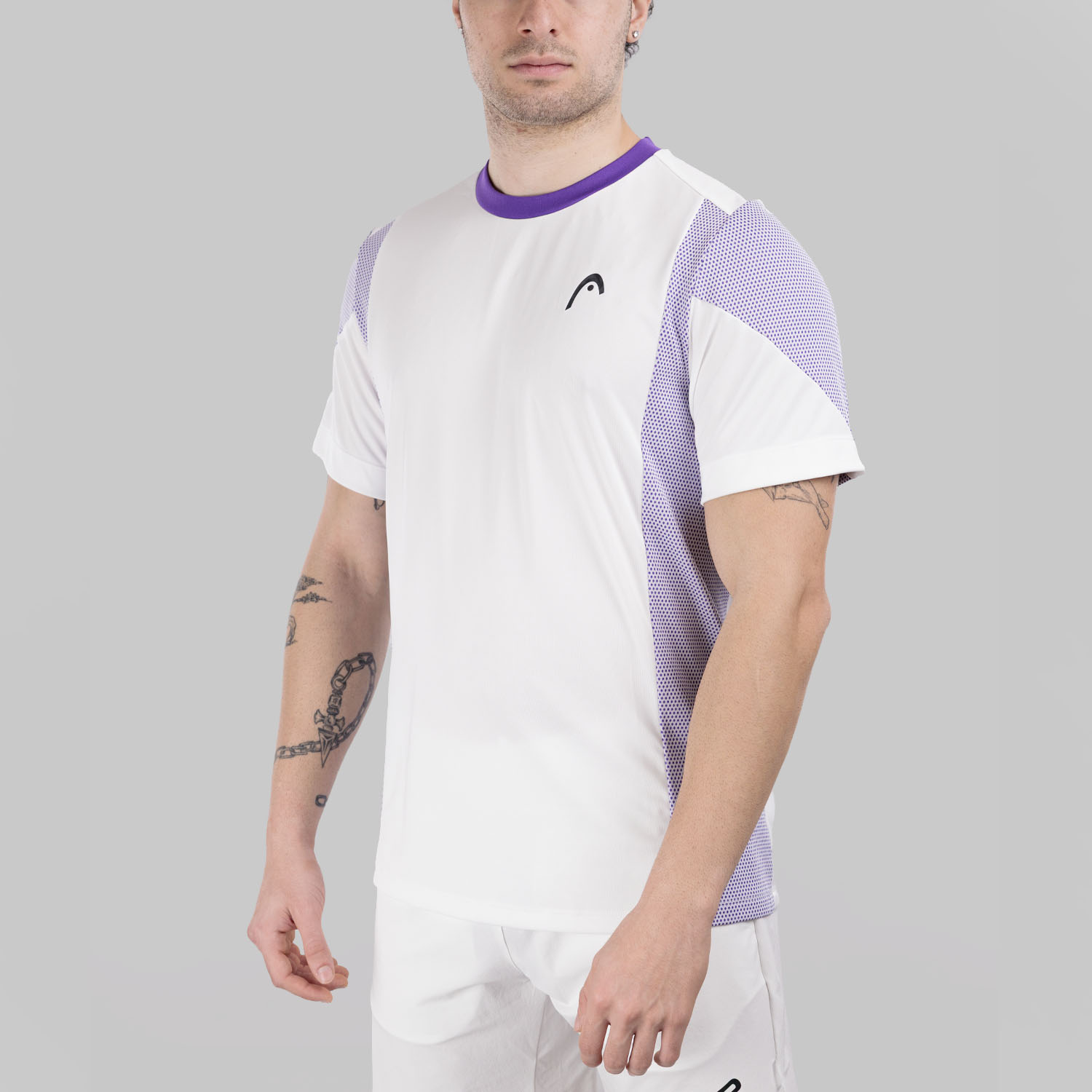 HEAD Slice Tech Maglietta - White/Purple