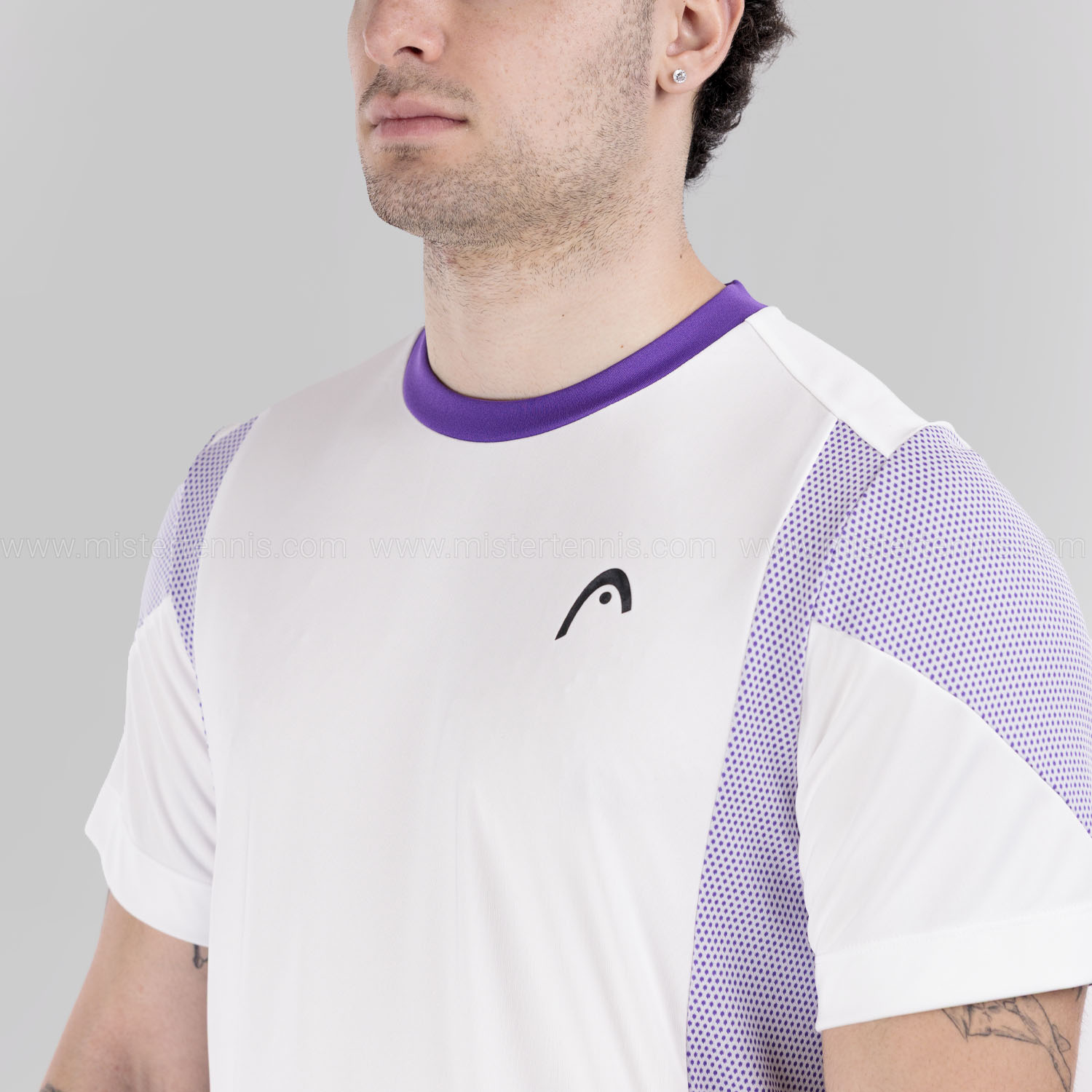 HEAD Slice Tech Maglietta - White/Purple