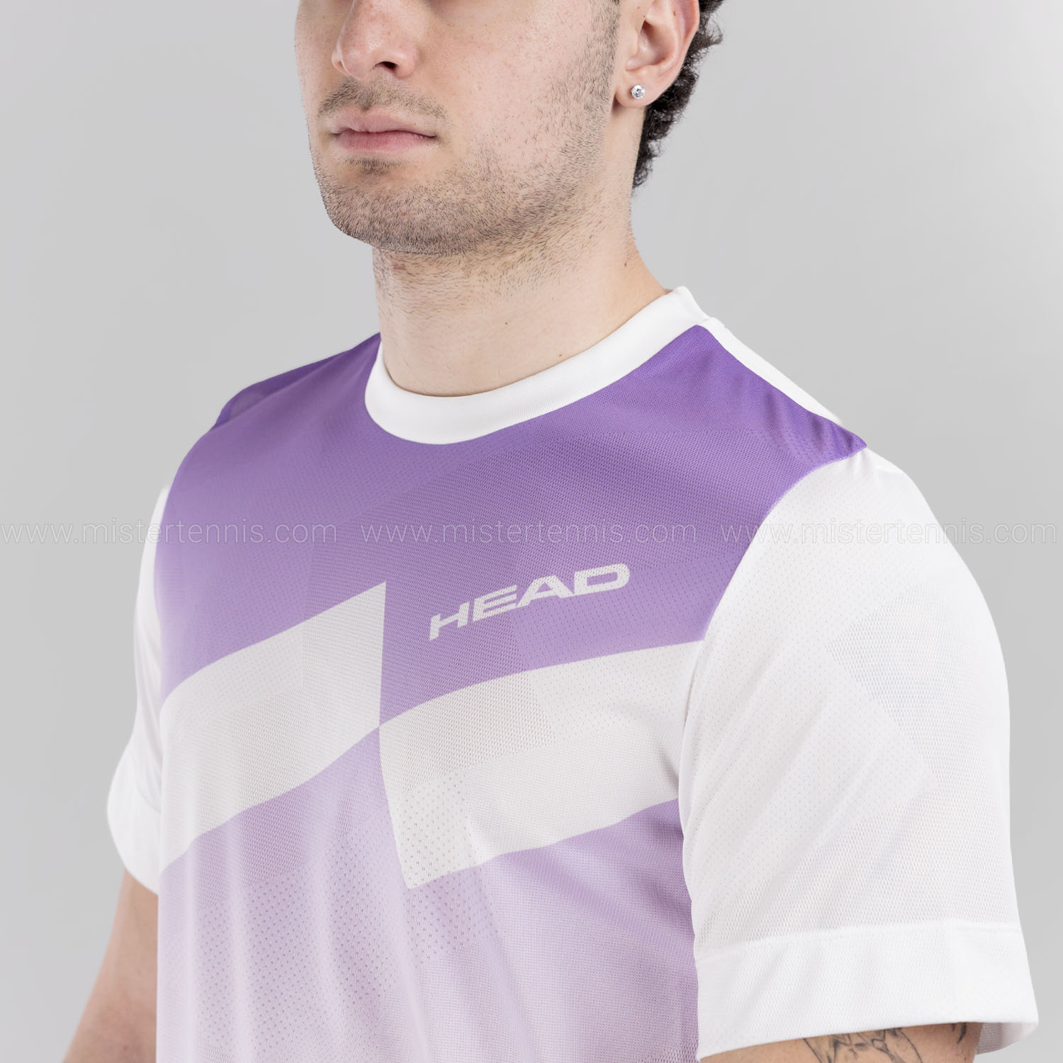 HEAD Pro Maglietta - Purple/Print Perf
