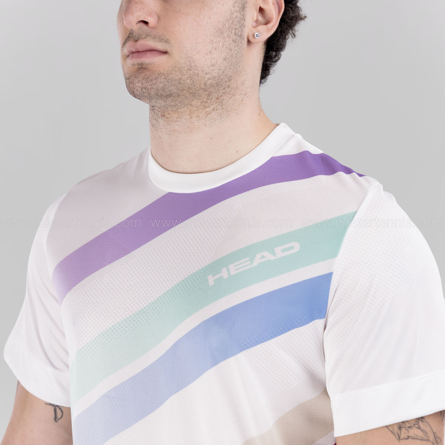 HEAD Pro Maglietta - White/Print Perf