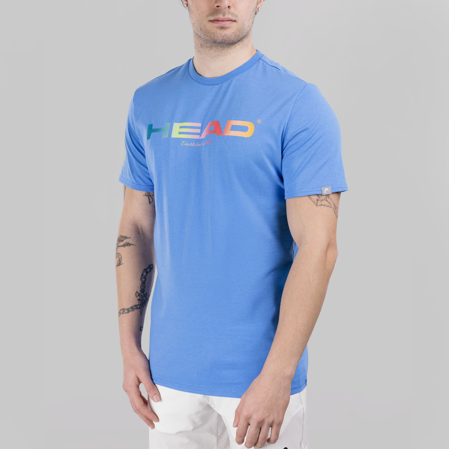 HEAD Rainbow Logo T-Shirt - Airforce Blue