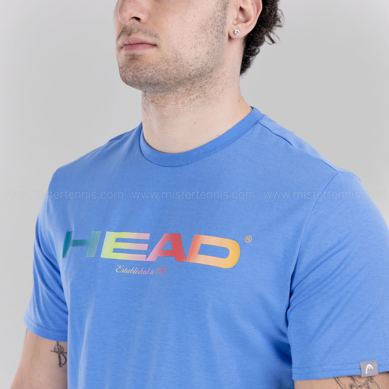 HEAD Rainbow Logo T-Shirt - Airforce Blue