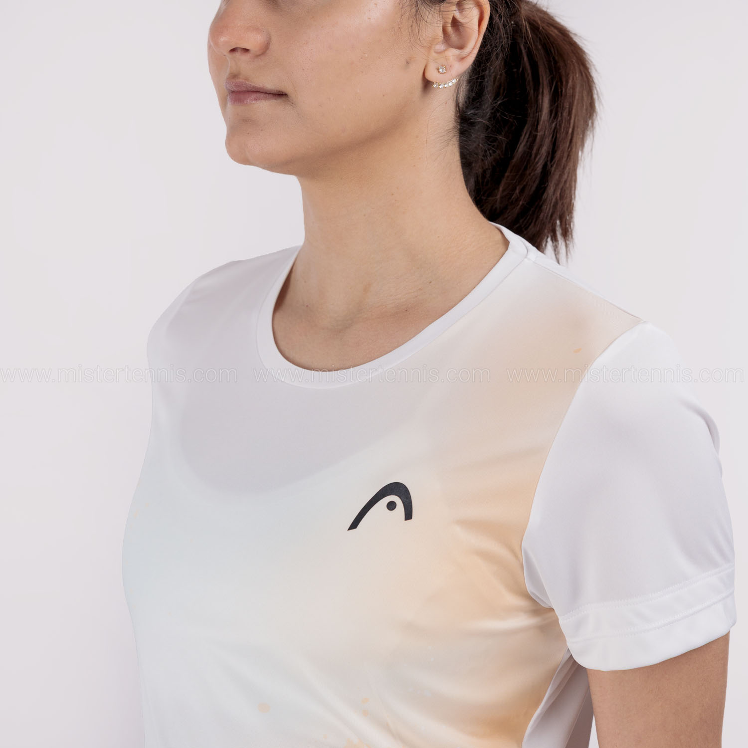 HEAD Tie Break II Graphic Maglietta - Apricot/Print Vision