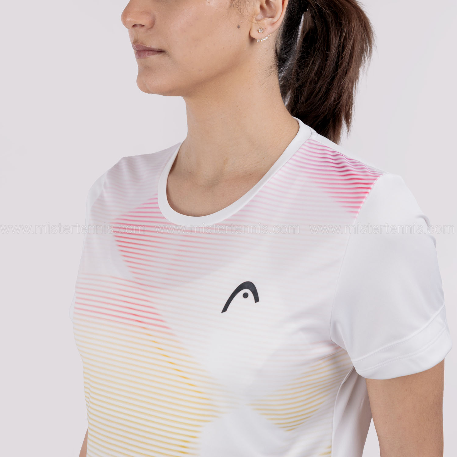 HEAD Tie Break II Graphic Camiseta - Light Blue/Print Vision