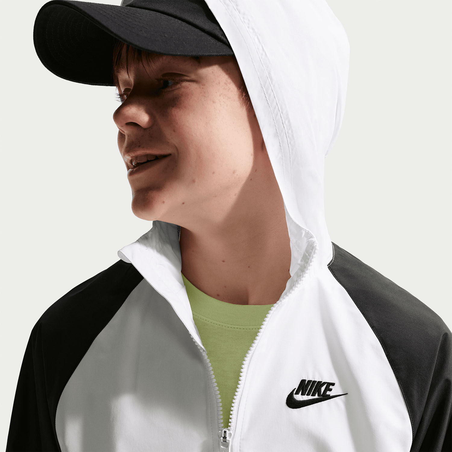Nike Repel Chaqueta Niños - White/Smoke Grey/Black
