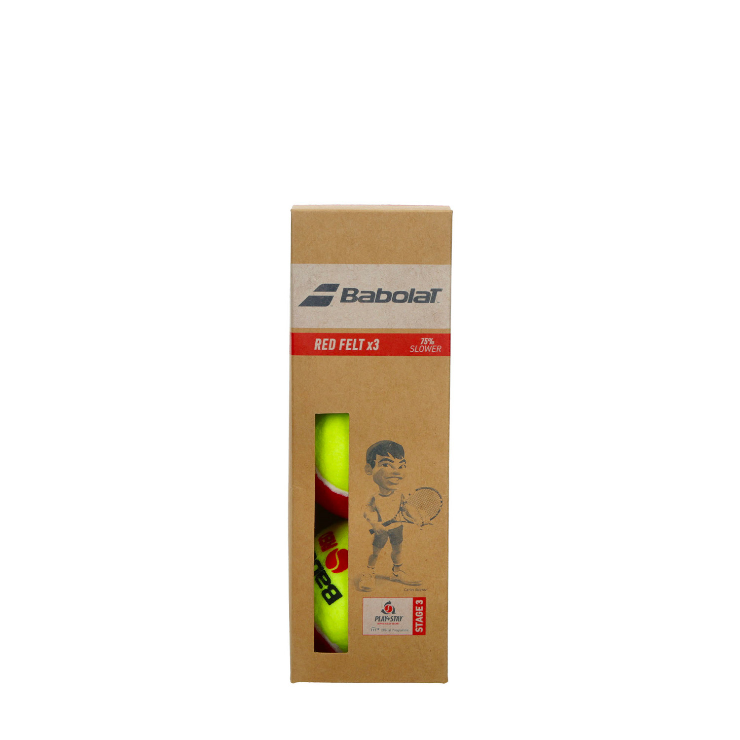 Babolat Red Felt - Pack of 3 Balls