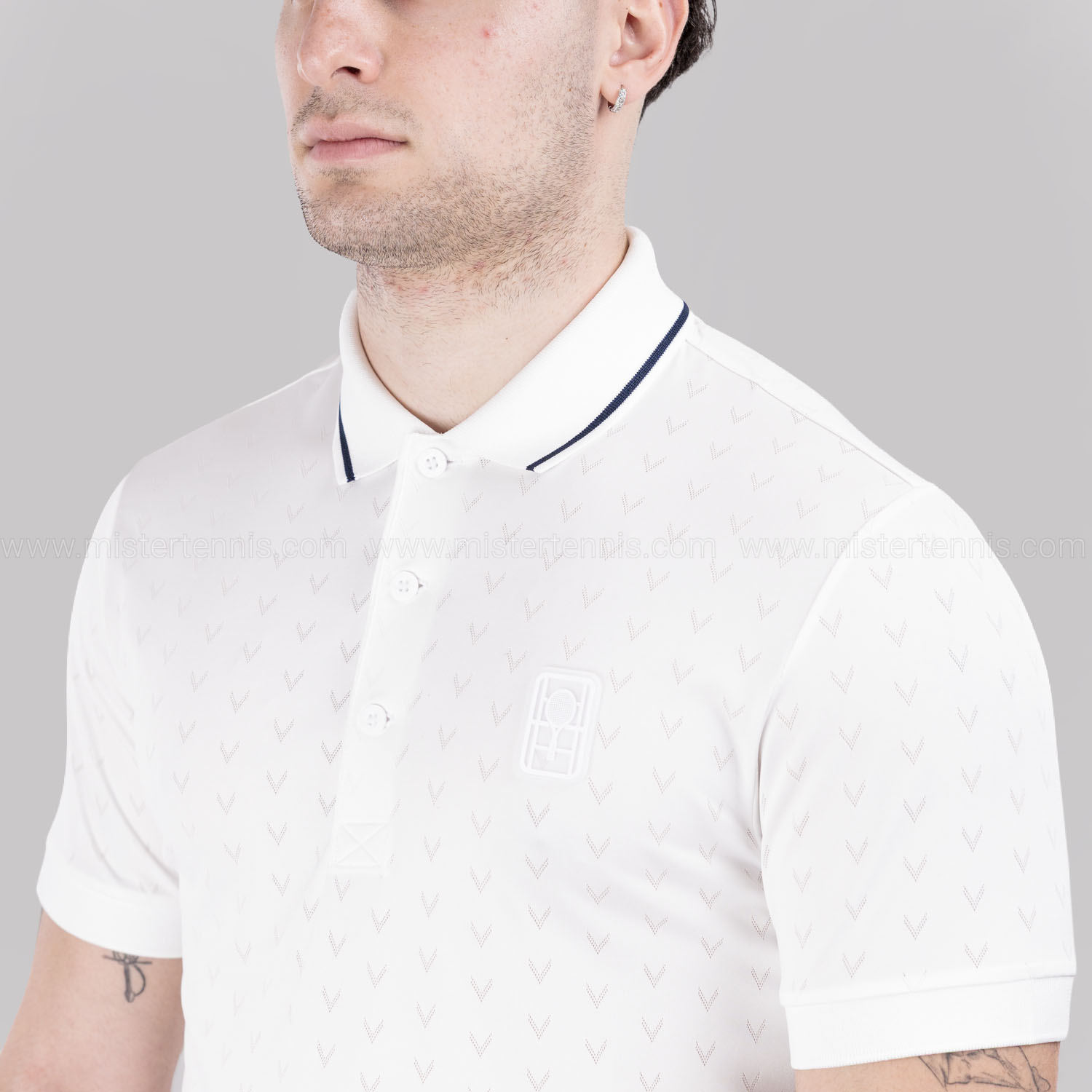 Lacoste Ultra Dry Heritage Polo - Blanc