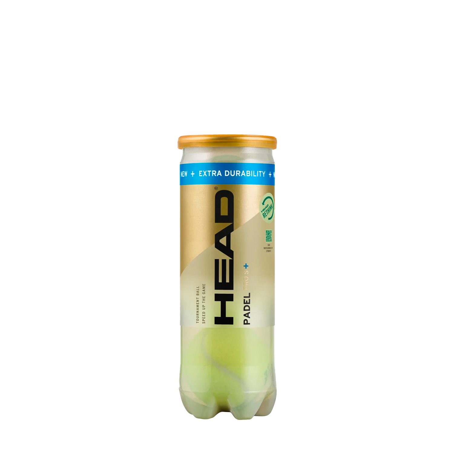 HEAD Padel Pro S+ - Tubo de 3 Pelotas