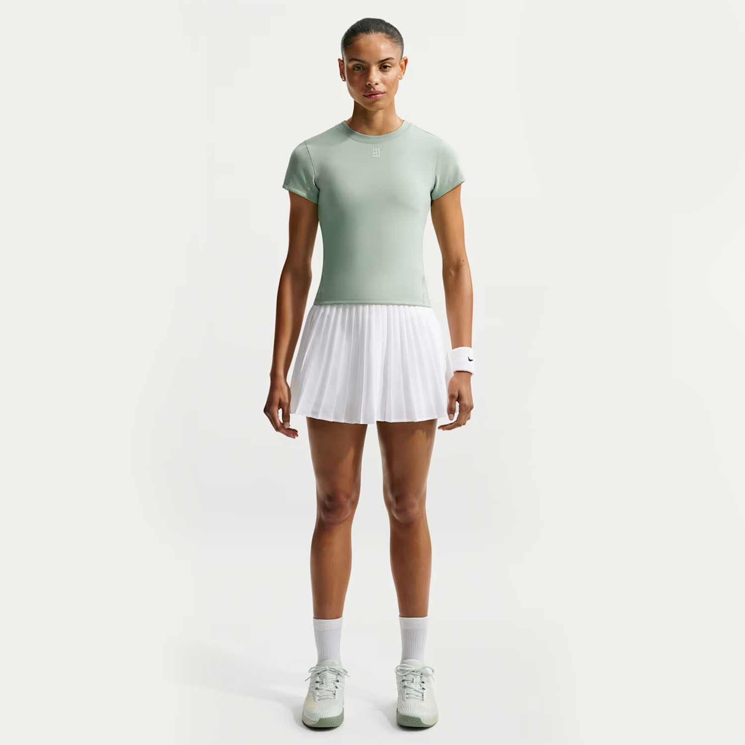 Nike Court Dri-FIT Advantage Pro Maglietta - Steam/White