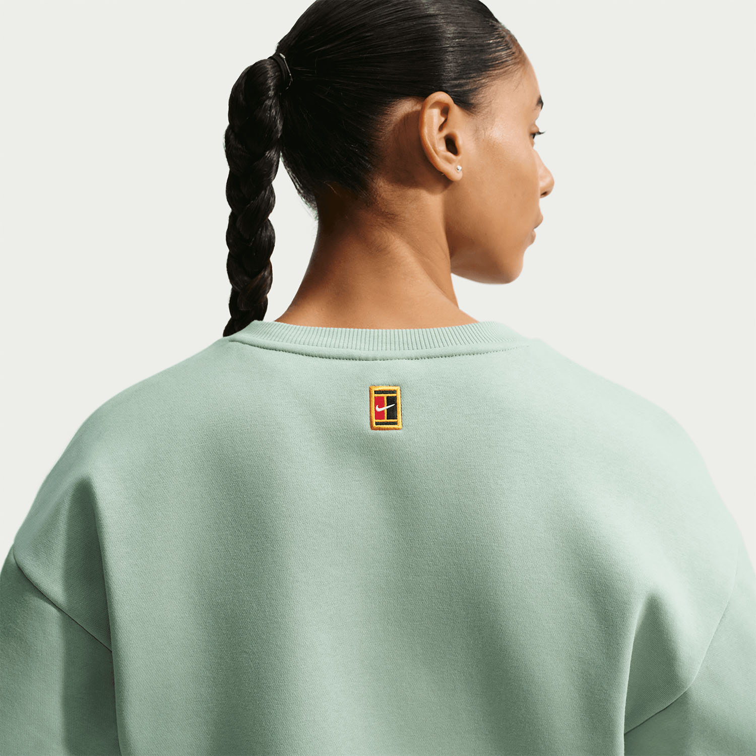 Nike Court Sweatshirt - Steam/Barely Green