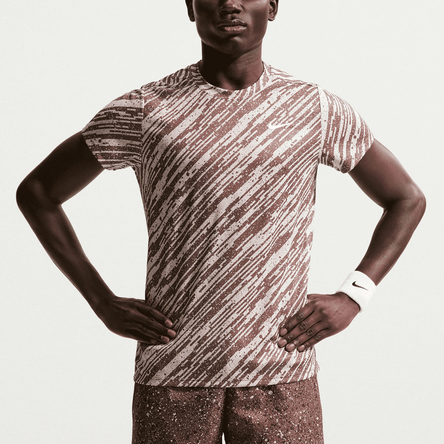 Nike Court Victory Printed T-Shirt - Platinum Violet/White