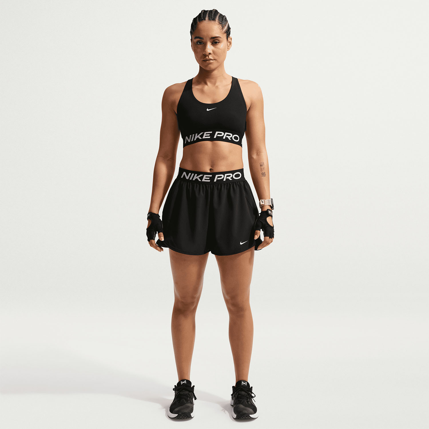 Nike Pro 365 Sports Bra - Black/White