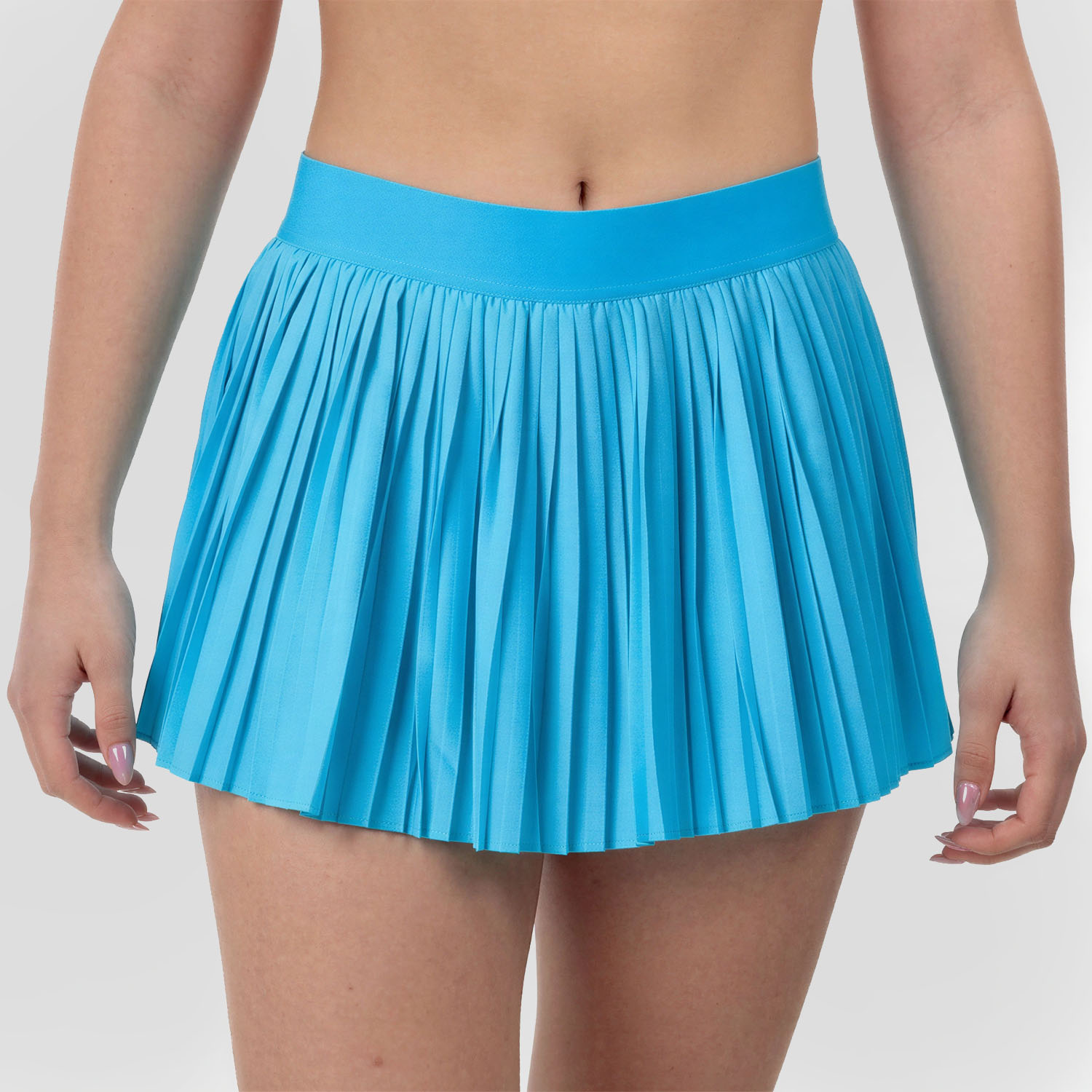 adidas Club Pleated Logo Skirt - Signal Cyan