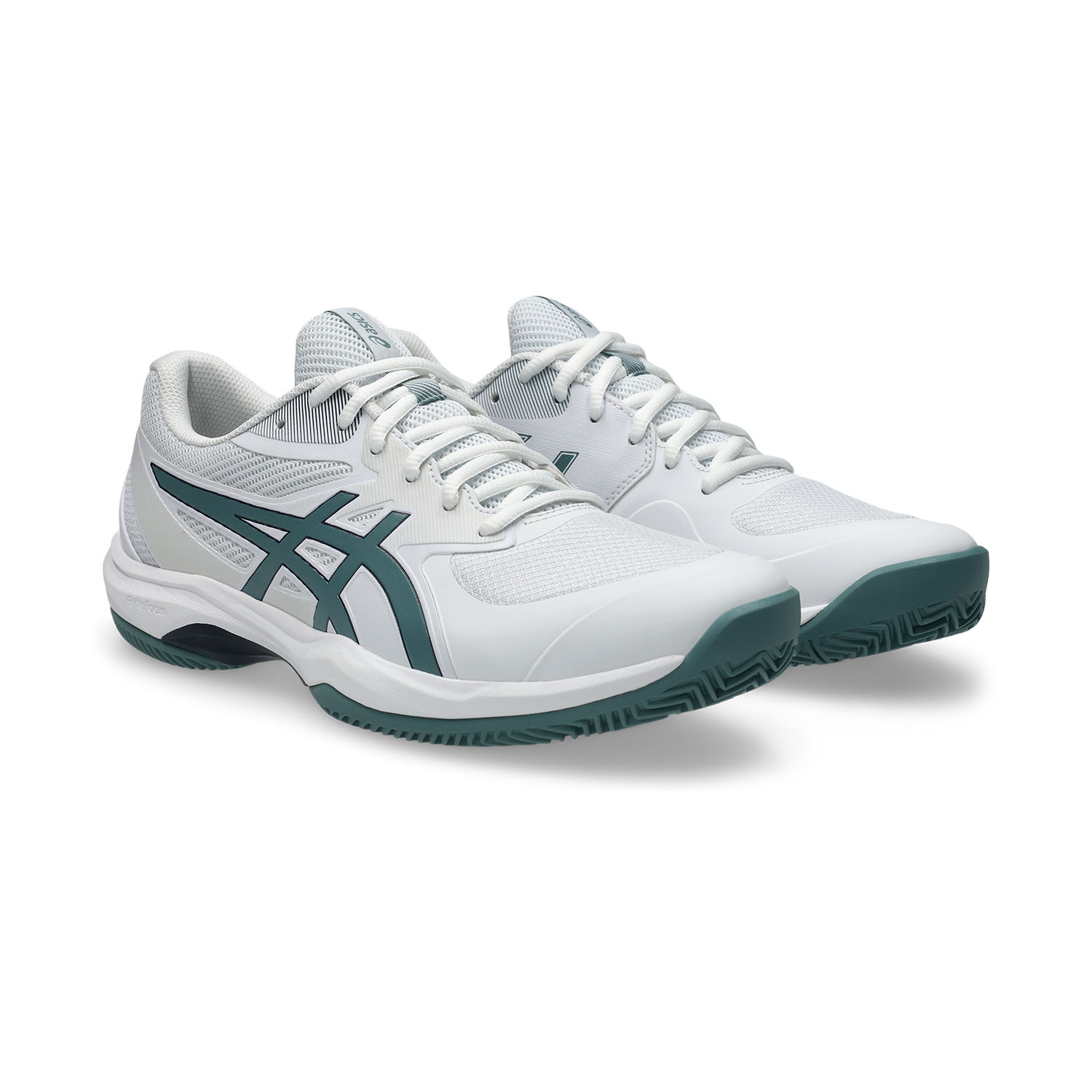ASICS Game FF Clay/OC - White/Foggy Teal