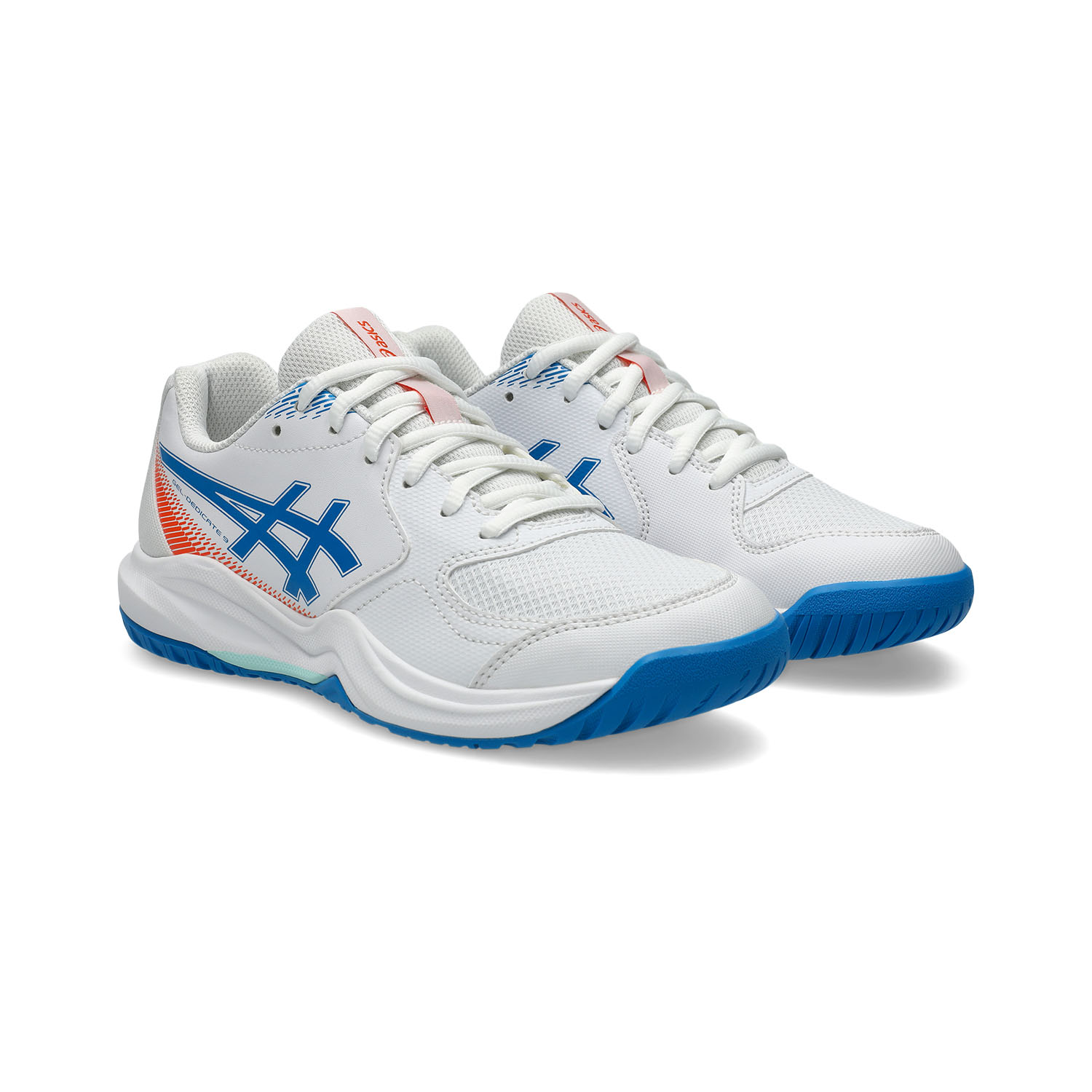 ASICS Gel Dedicate 9 GS Bambini - White/Directoire Blue