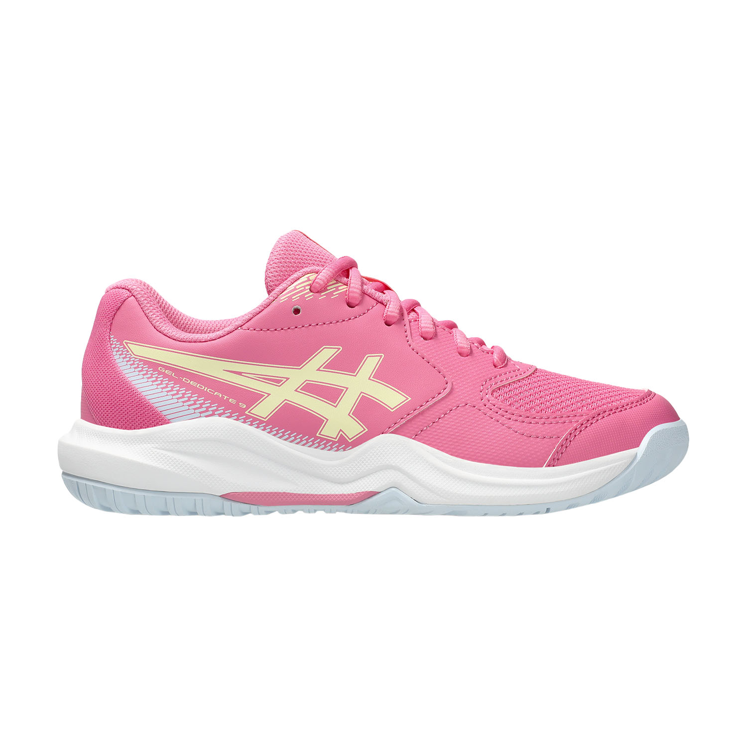 ASICS Gel Dedicate 9 GS Bambini - Dragon Fruit/Soft Yellow