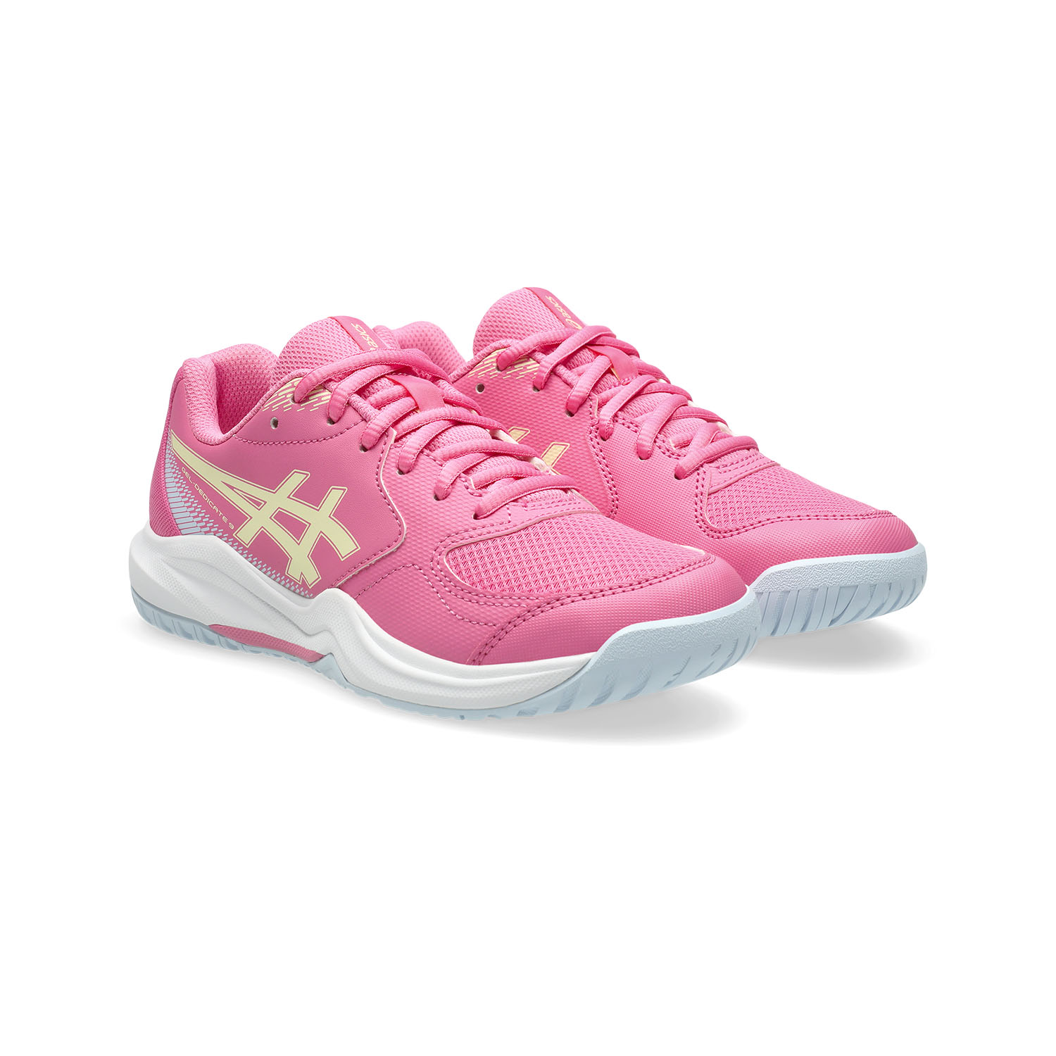ASICS Gel Dedicate 9 GS Bambini - Dragon Fruit/Soft Yellow