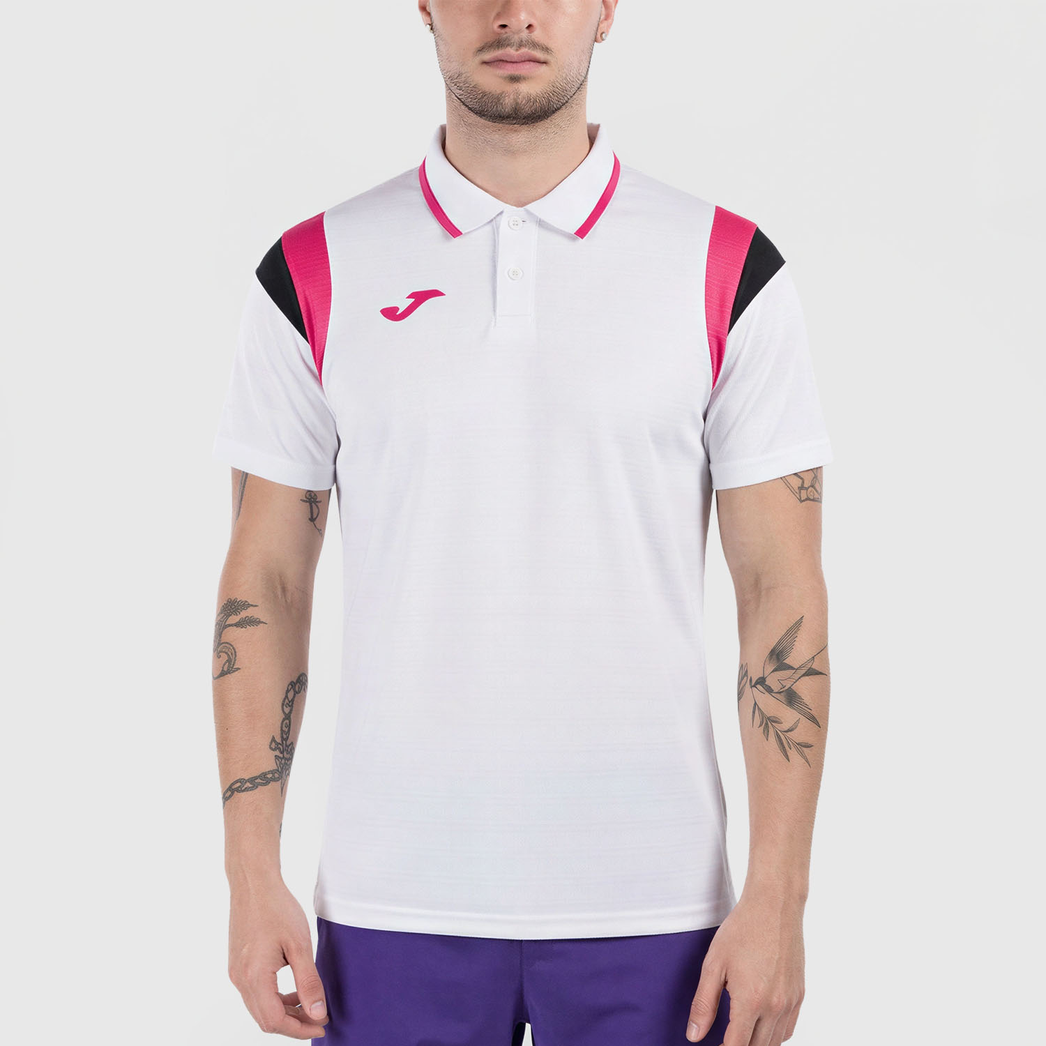 Joma Terra Polo - White/Fuchsia
