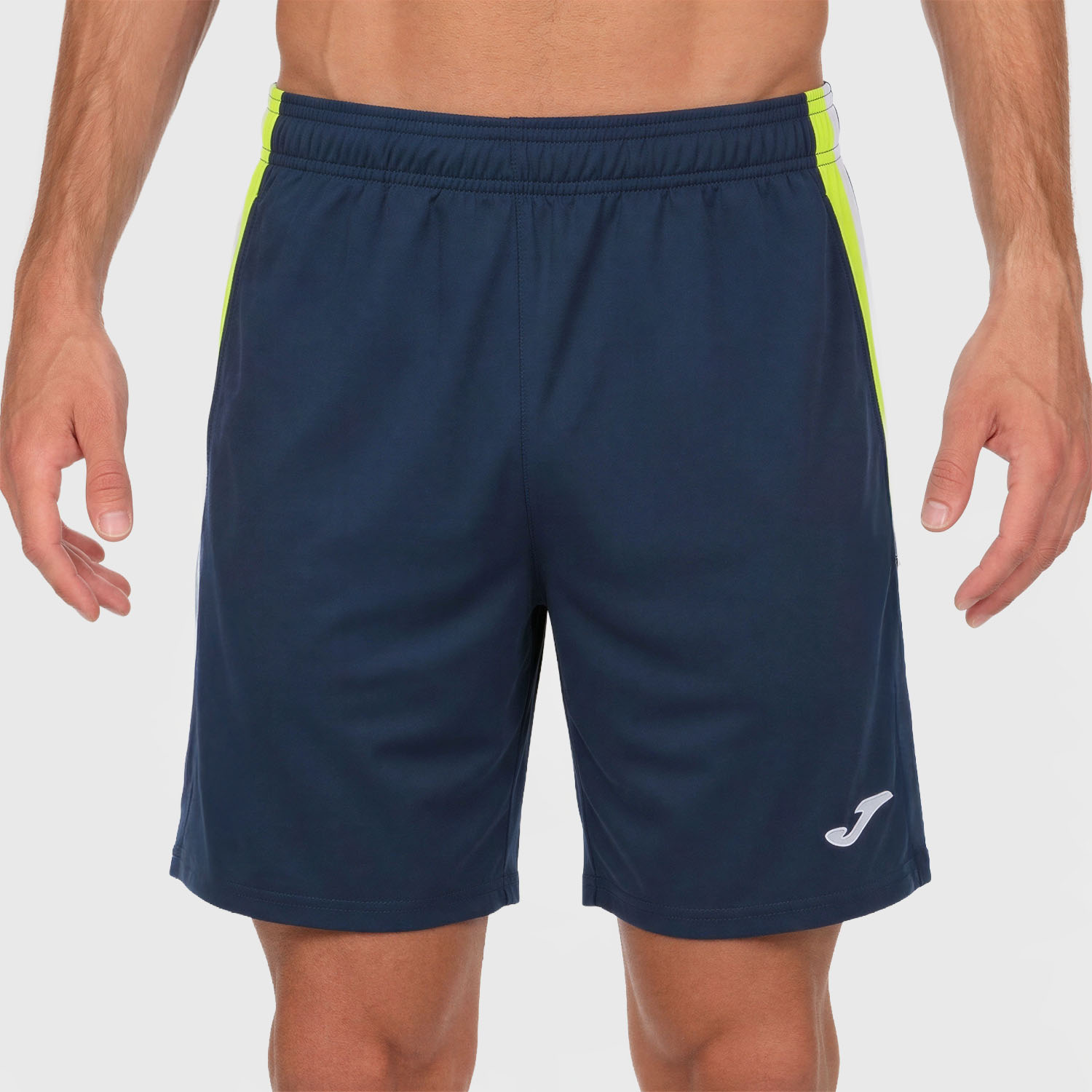 Joma Terra 7in Shorts - Dark Navy/Lime