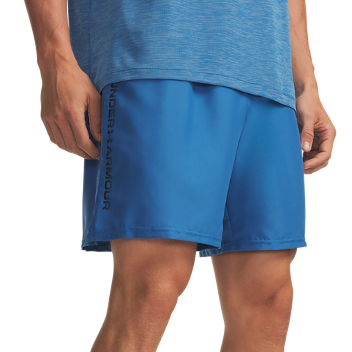 Under Armour Woven Split 9in Pantaloncini - Aegean Blue/Black