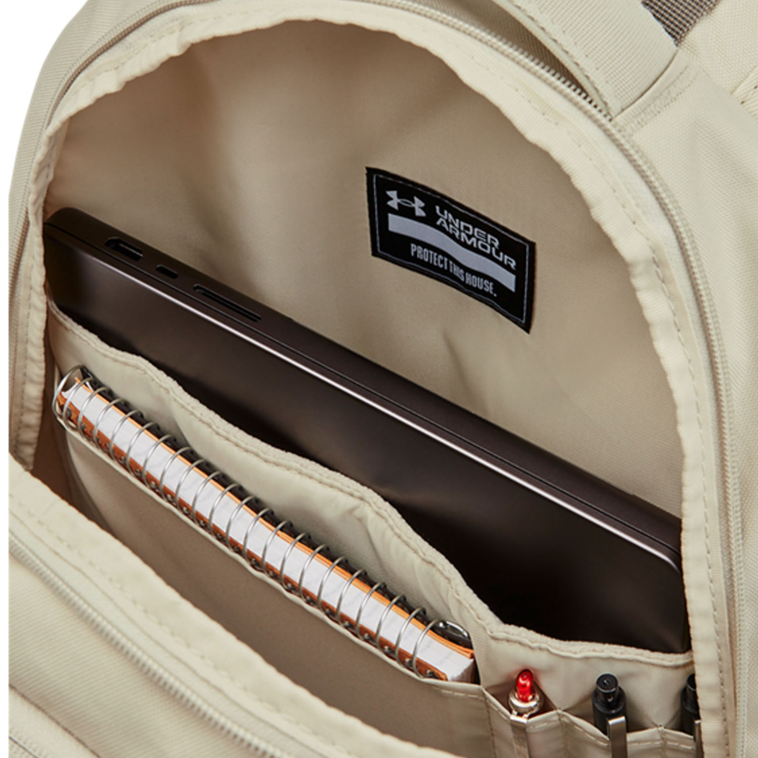 Under Armour Hustle 6.0 Backpack - Khaki Base/Taupe Dusk