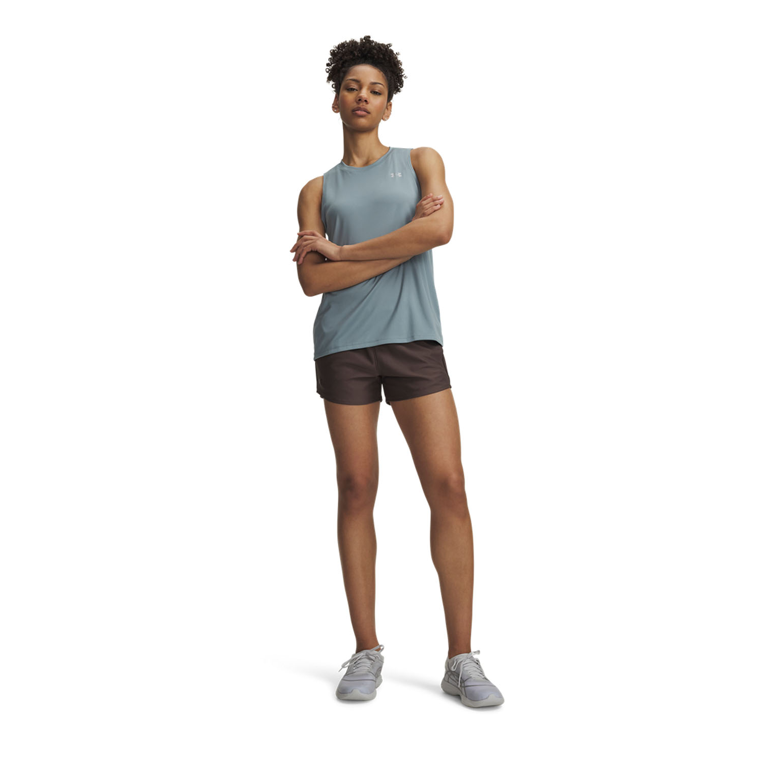 Under Armour Tech Play Up 3in Shorts - Peppercorn/Kona Brown