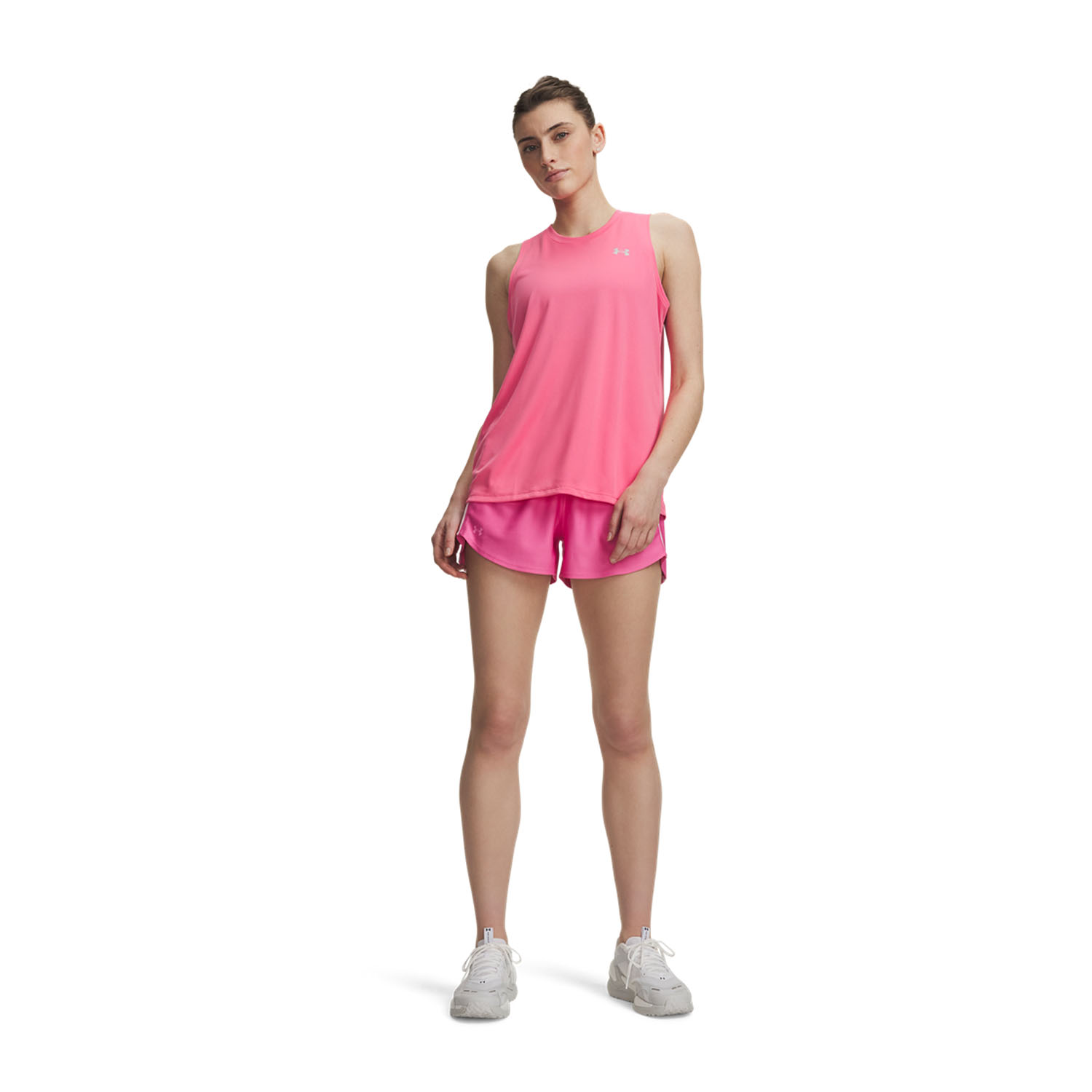 Under Armour Tech Play Up 3in Shorts - Pink Frenzy/Prime Pink