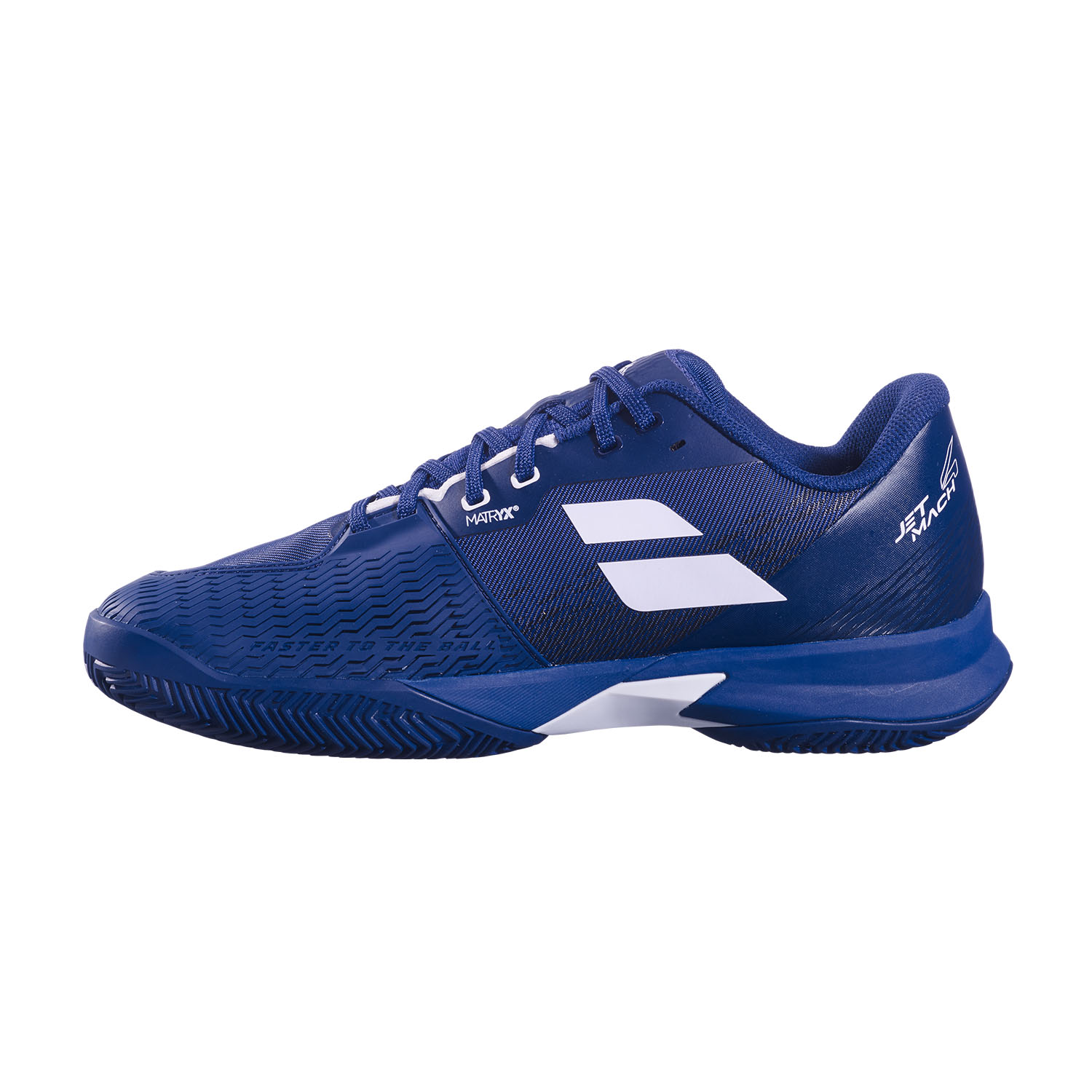 Babolat Jet Mach 4 Clay - Dark Blue/White