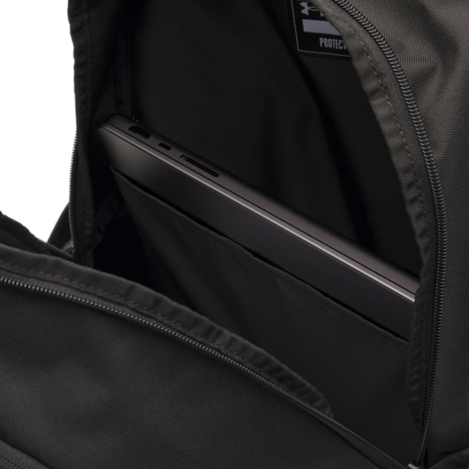 Under Armour Hustle Lite Logo Backpack - Black/Racer Red
