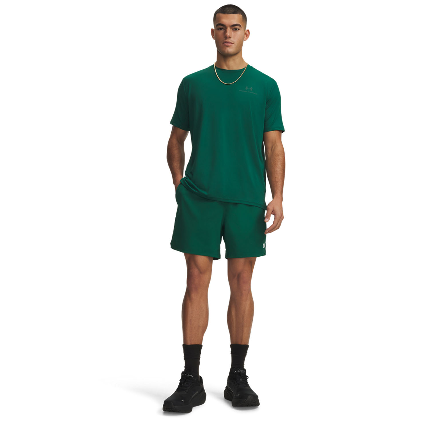 Under Armour Vanish Woven DC 6in Shorts - Campus Ivy/White