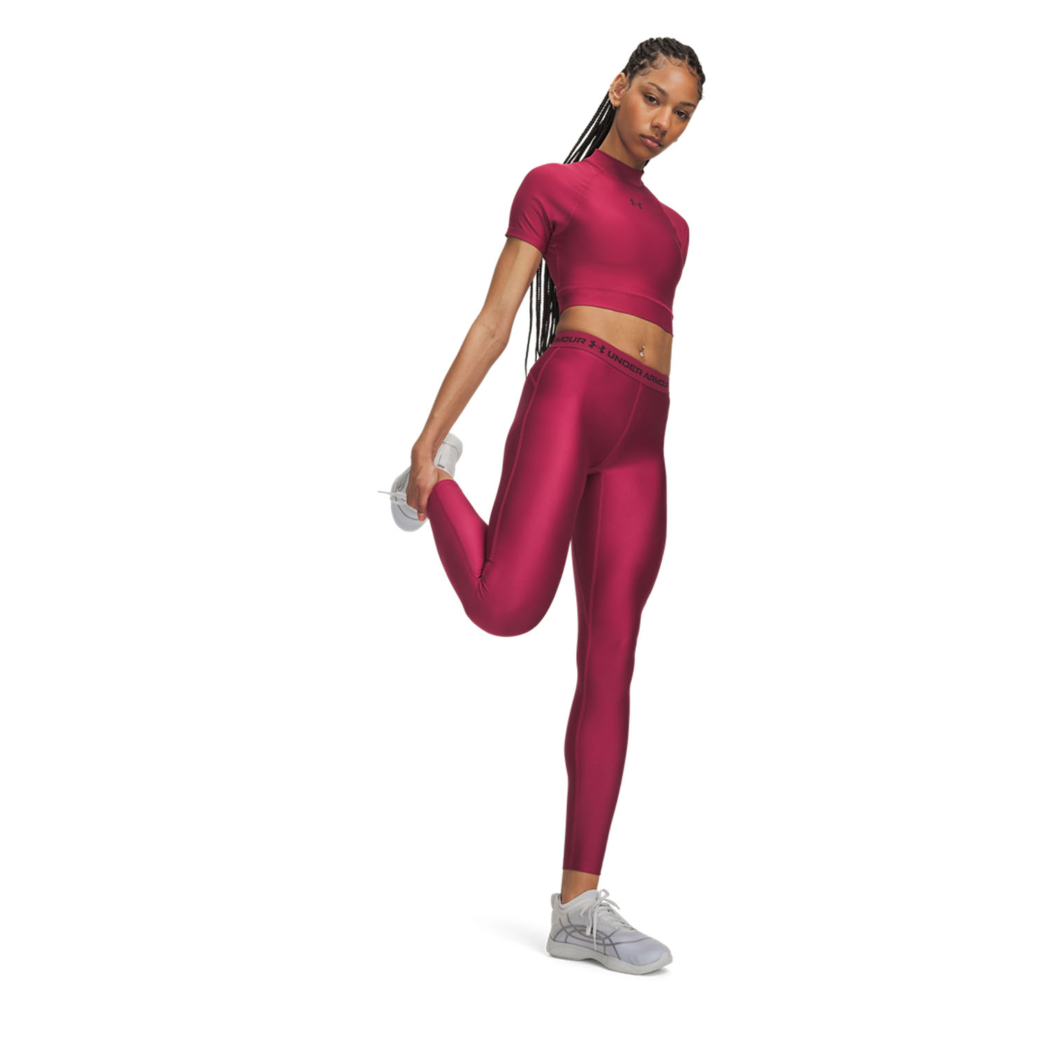 Under Armour HeatGear Pro Tights - Claret/Ox Blood