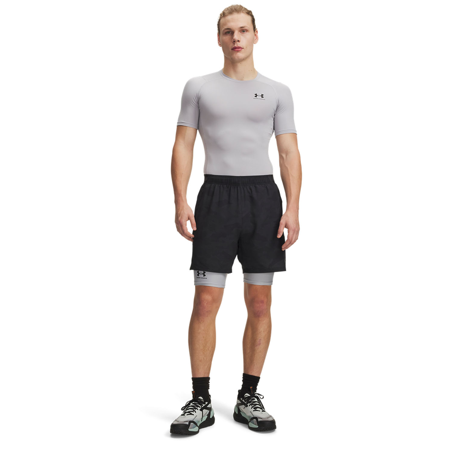 Under Armour Vanish Woven Printed 2.0 6in Shorts - Ultimate Black/Castlerock