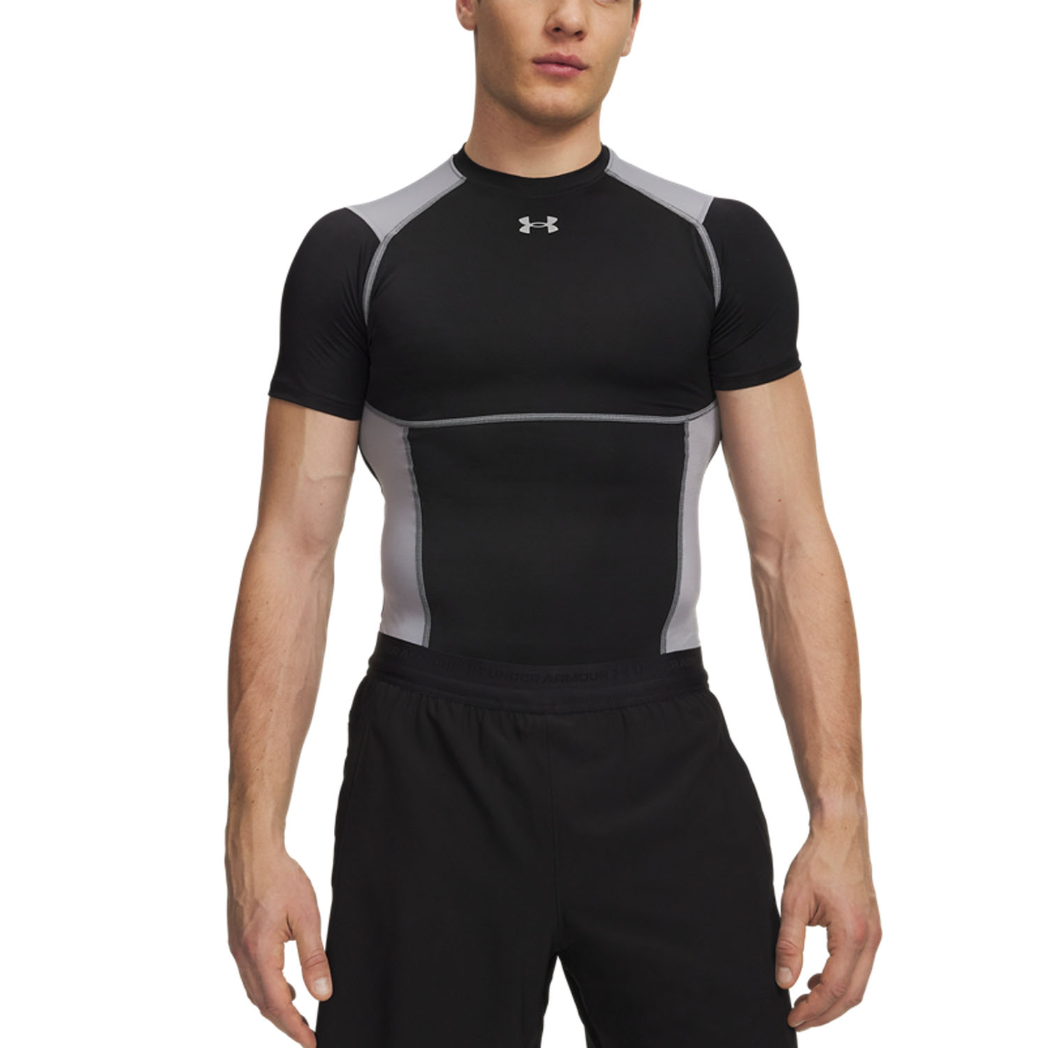 Under Armour HeatGear Elite Maglietta - Ultimate Black/Steel/Reflective