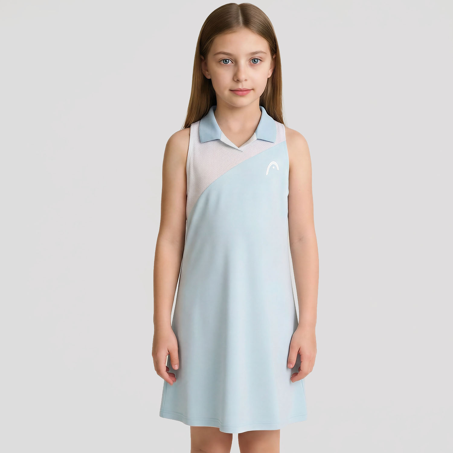 HEAD Spirit Pro Vestido Niña - Light Blue/White