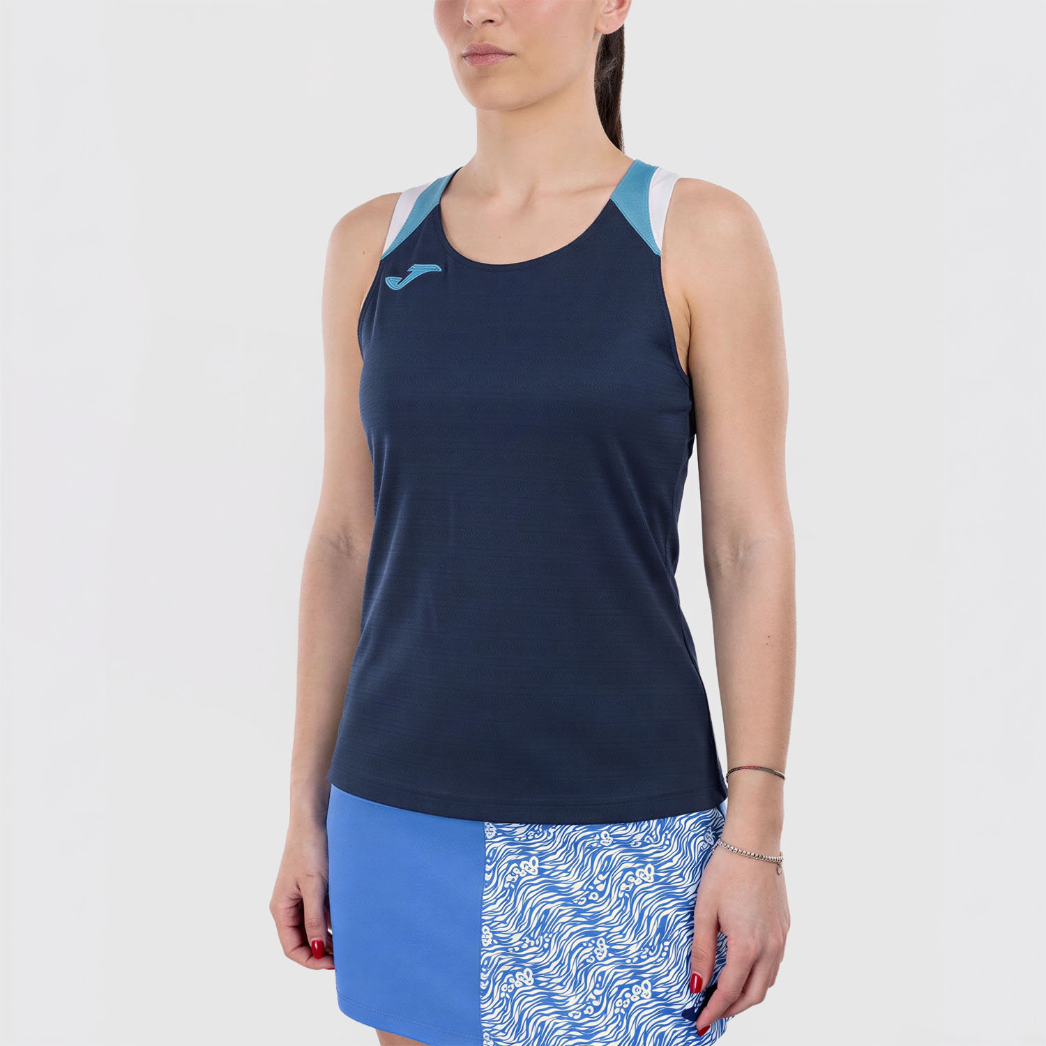 Joma Terra Top - Dark Navy/Fluor Turquoise