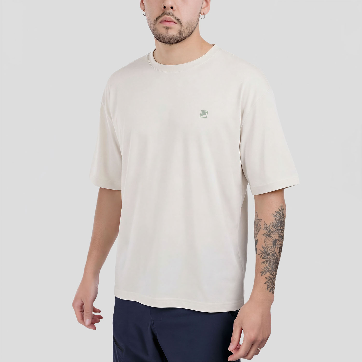 Fila Caius T-Shirt - Ecru
