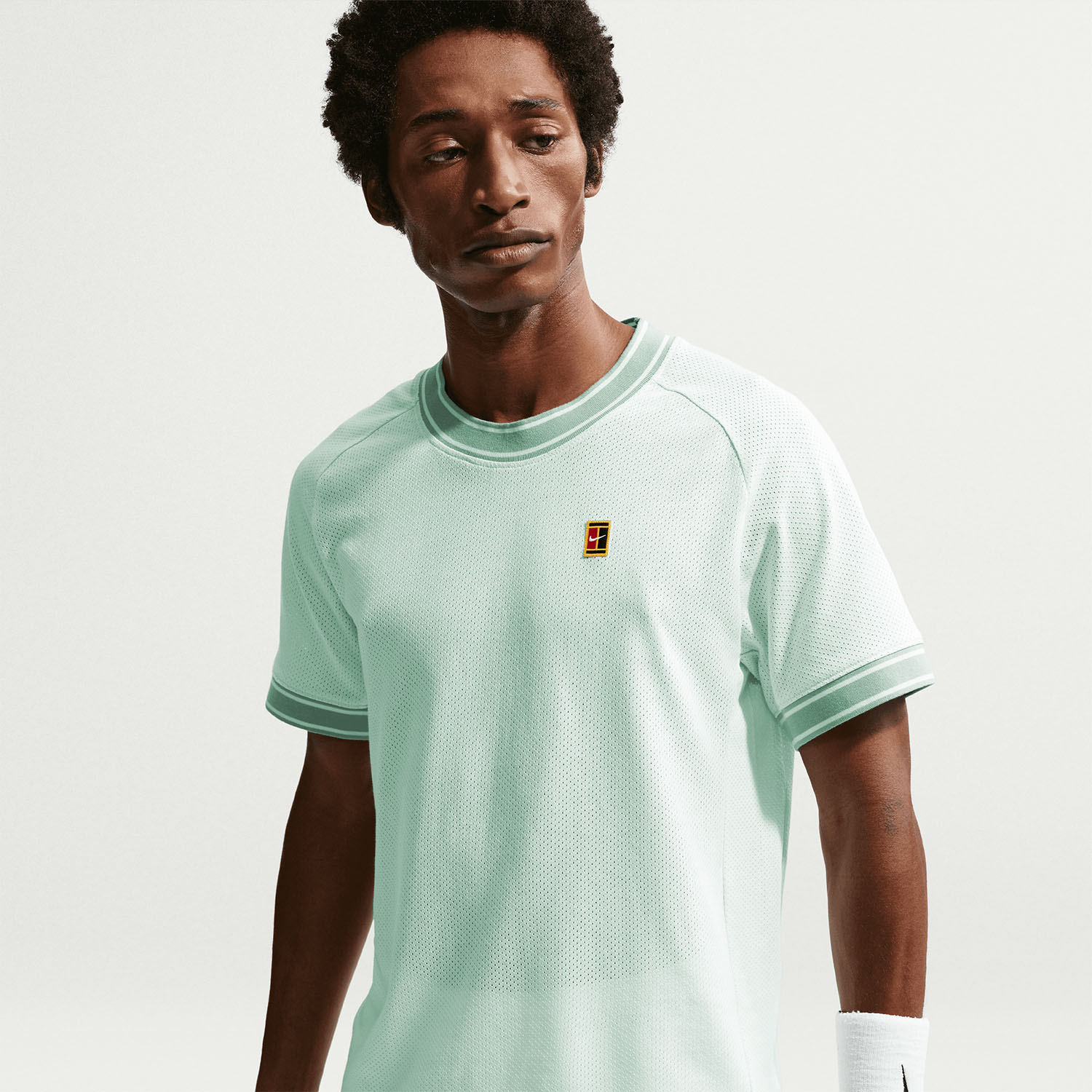 Nike Court Heritage Logo Maglietta - Barely Green