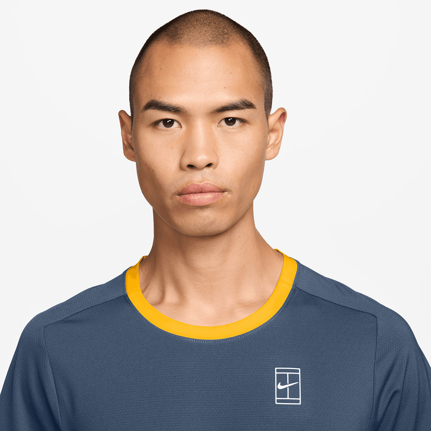 Nike Court Advantage Dri-FIT T-Shirt - New Slate/Laser Orange/White