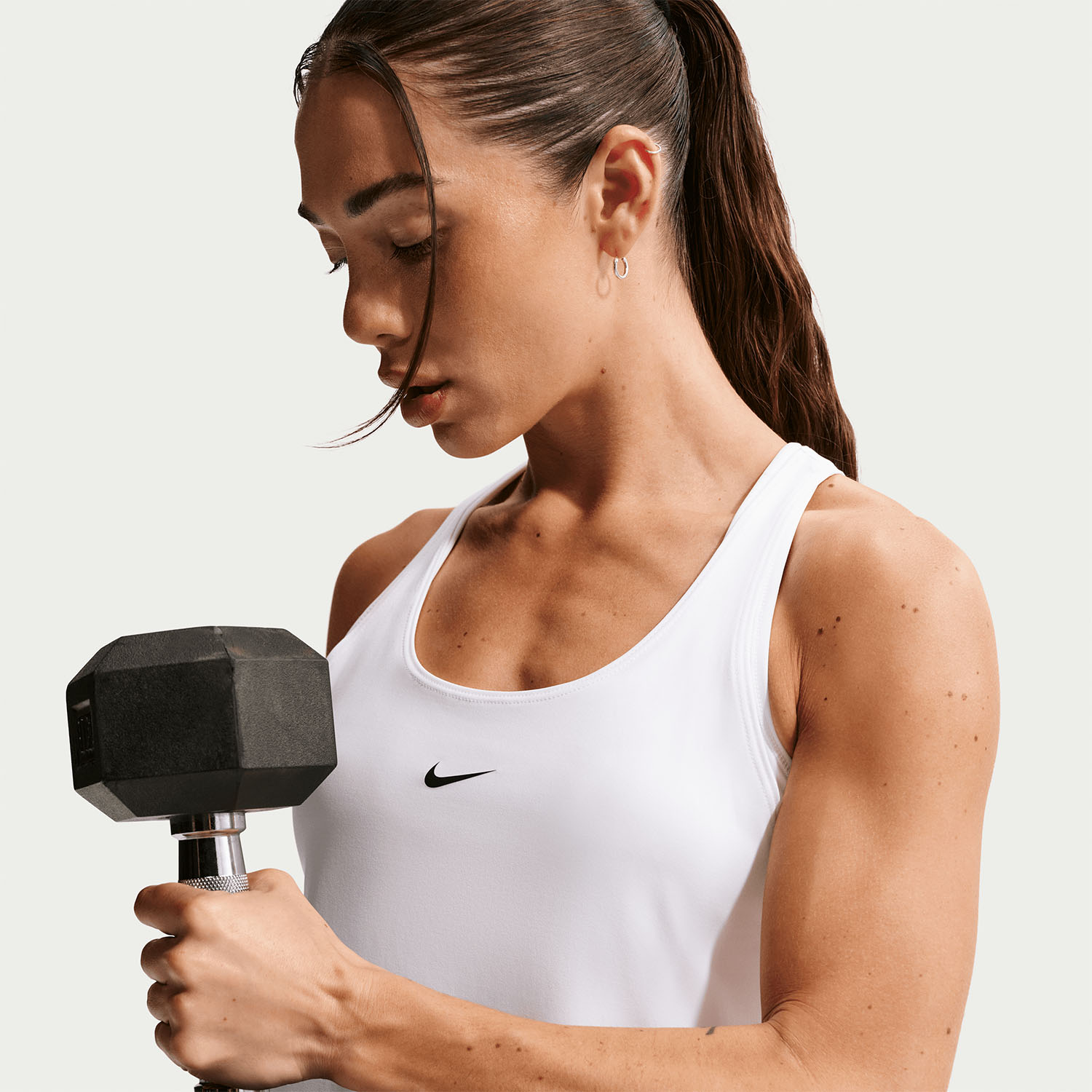 Nike Pro Tank - White/Black