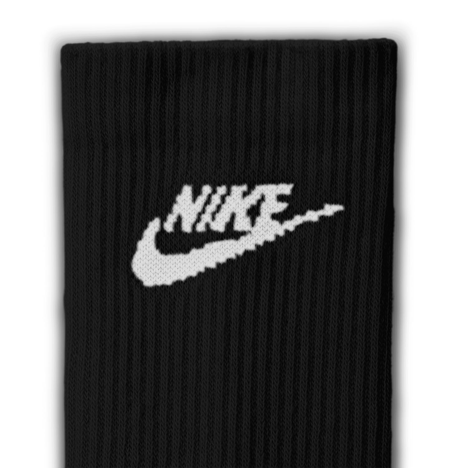 Nike Everyday Elevated Dri-FIT Crew x 3 Calcetines - Black