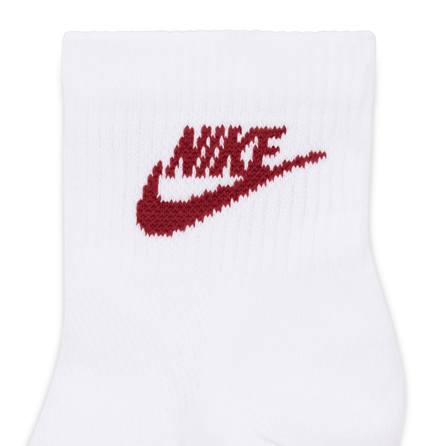 Nike Everyday Elevated Dri-FIT Ankle x 3 Calcetines - White/Red