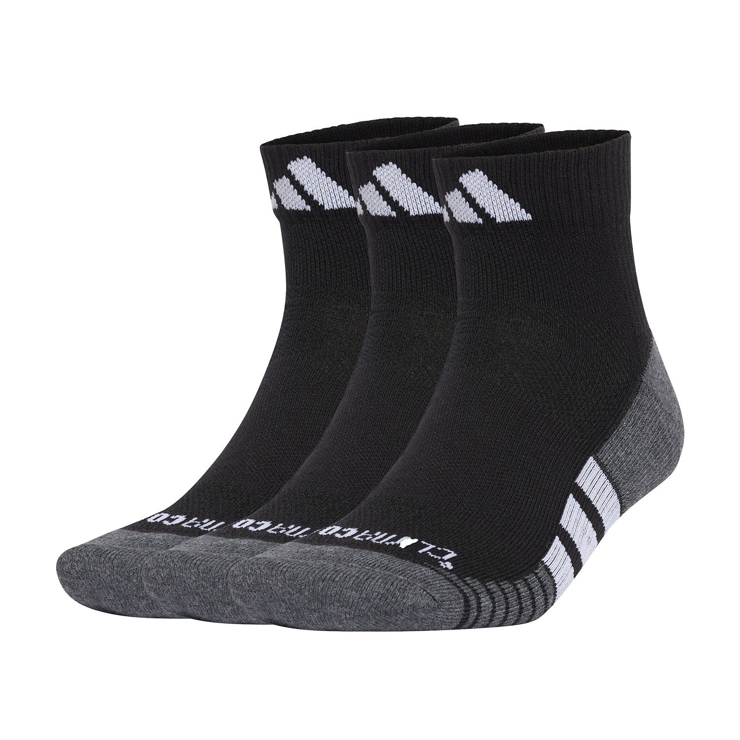 adidas Performance CLIMACOOL x 3 Socks - Black/White