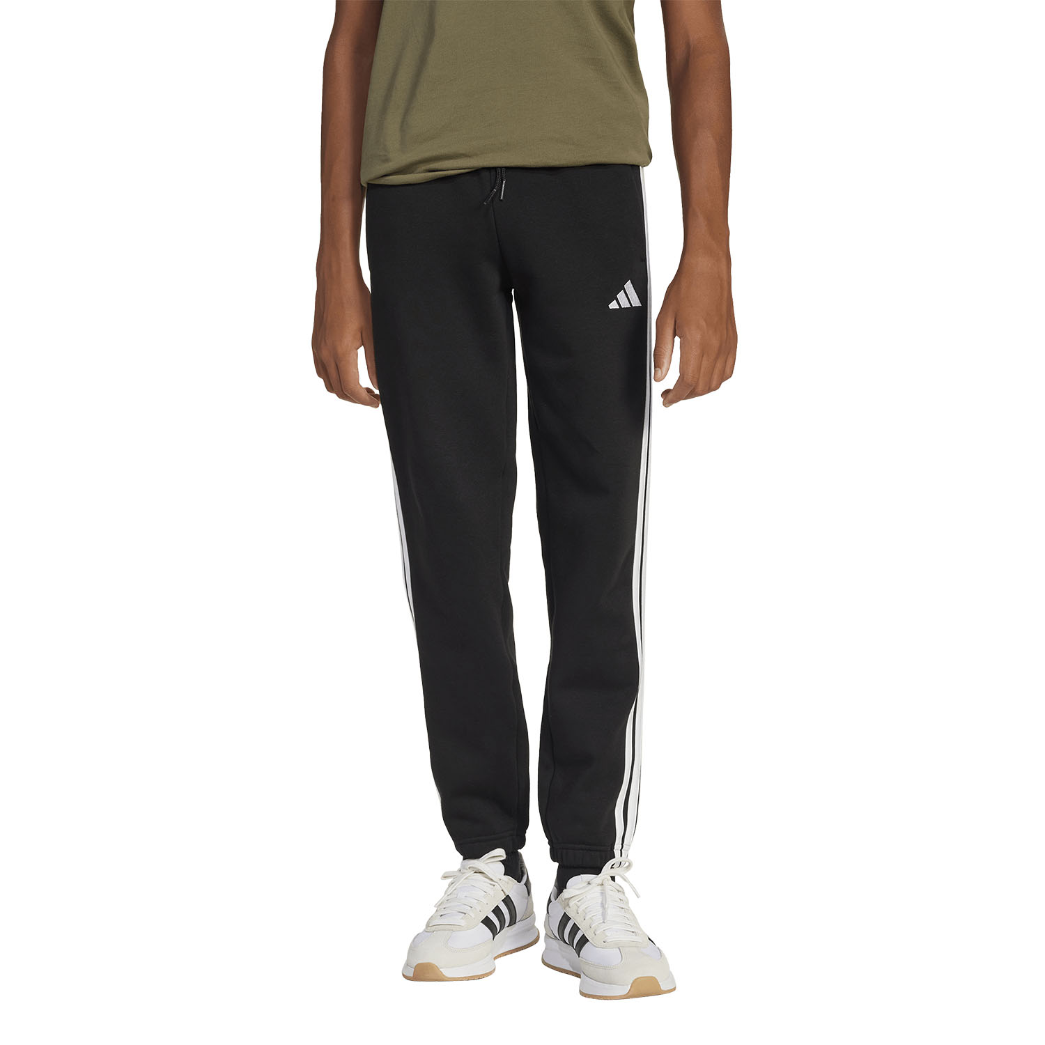 adidas Essentials 3 Stripes Pantalones Niños - Black/White